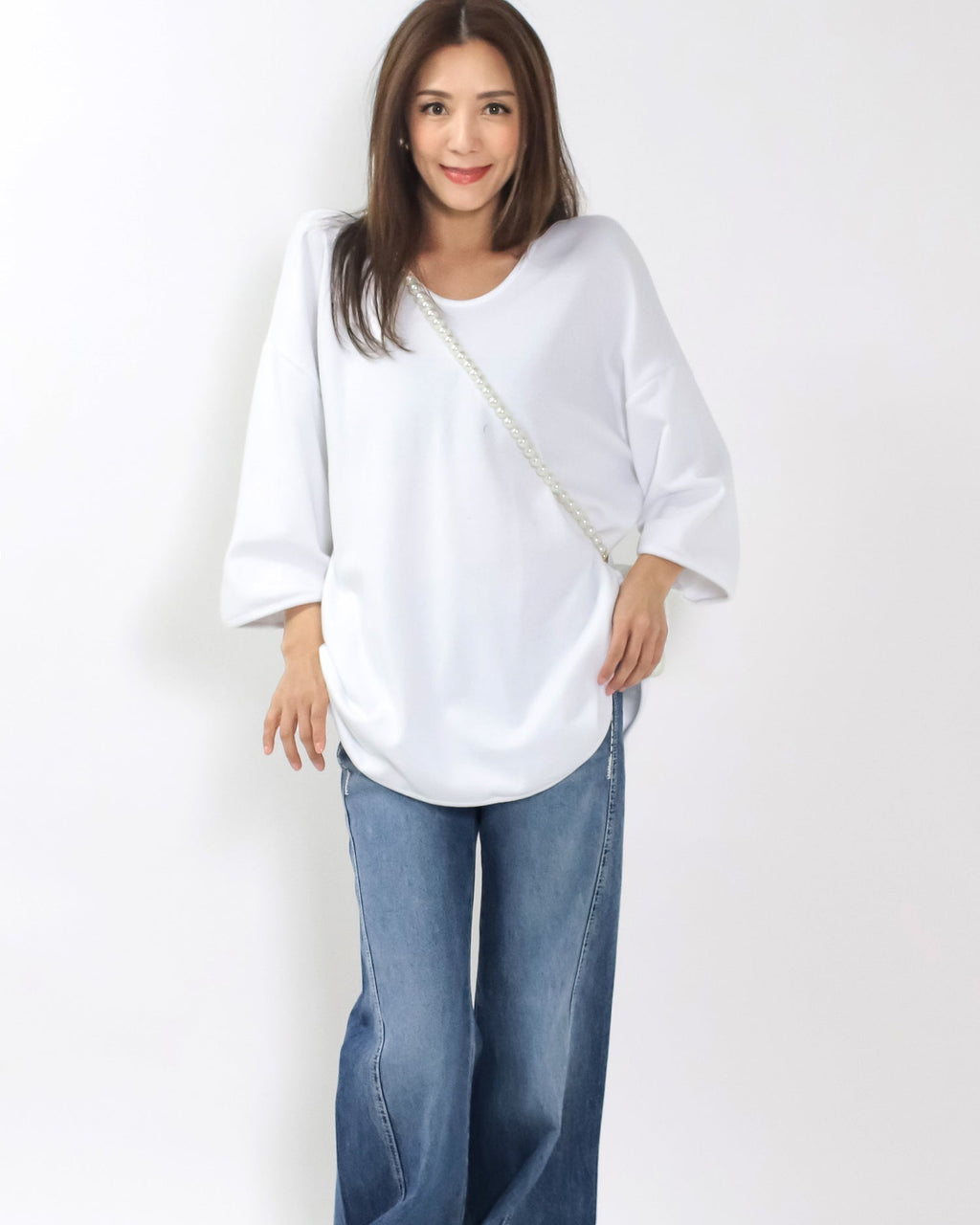 ivory U hem tee *pre-order*