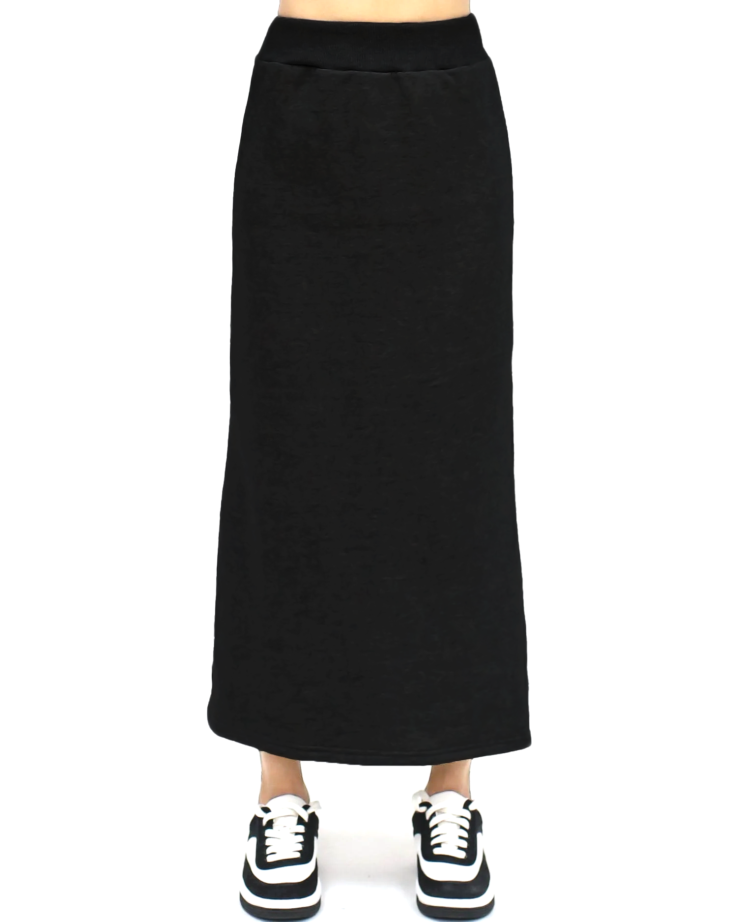 black embellished hoodie sweatshirt & skirt set *pre-order*