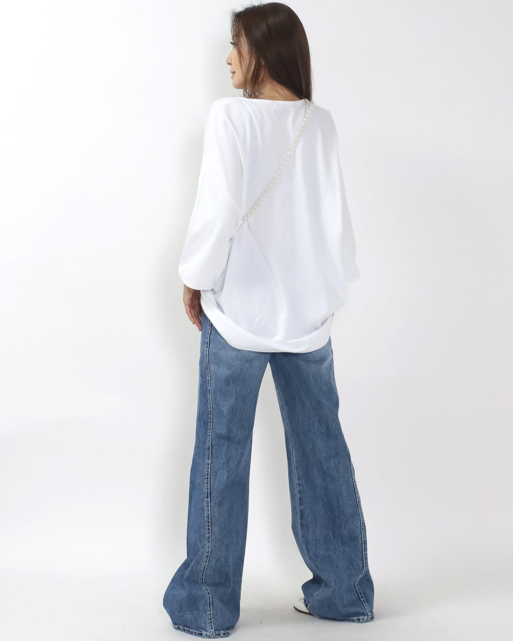 ivory U hem tee *pre-order*