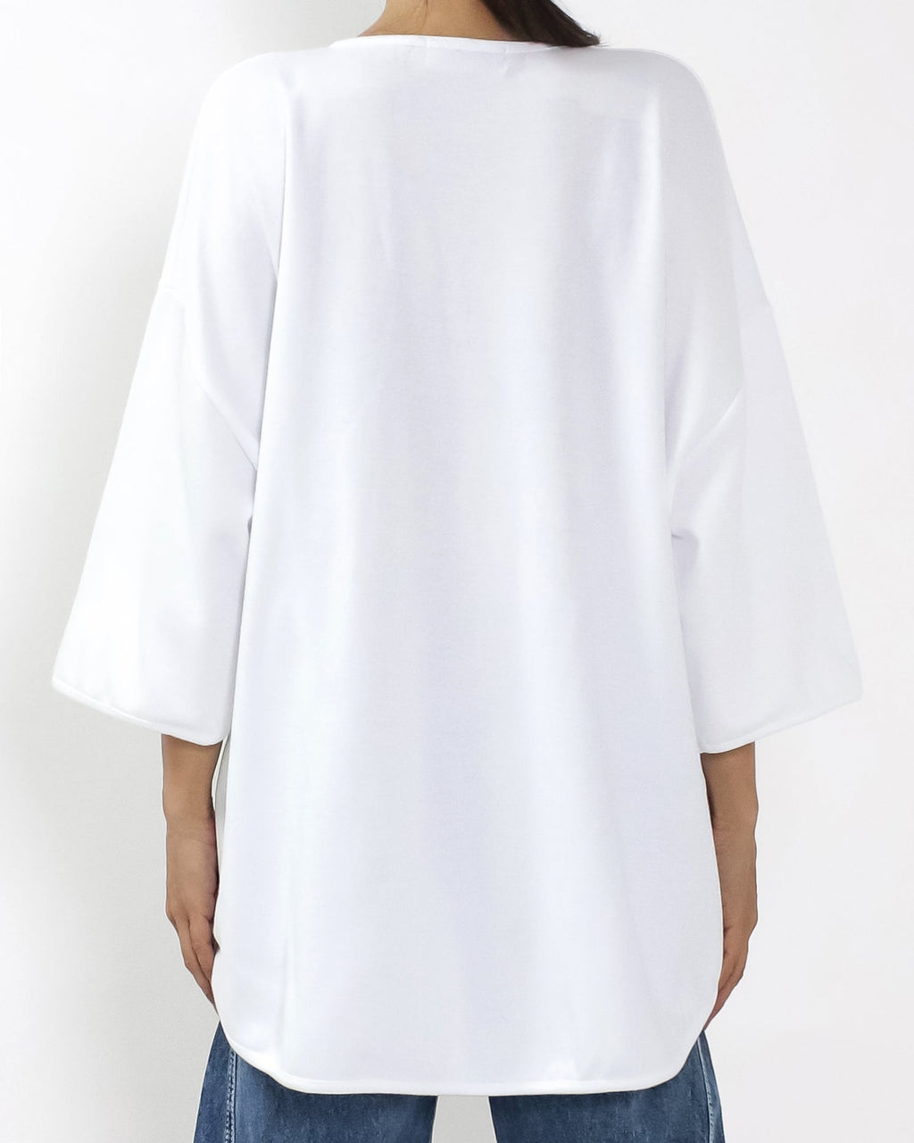 ivory U hem tee *pre-order*