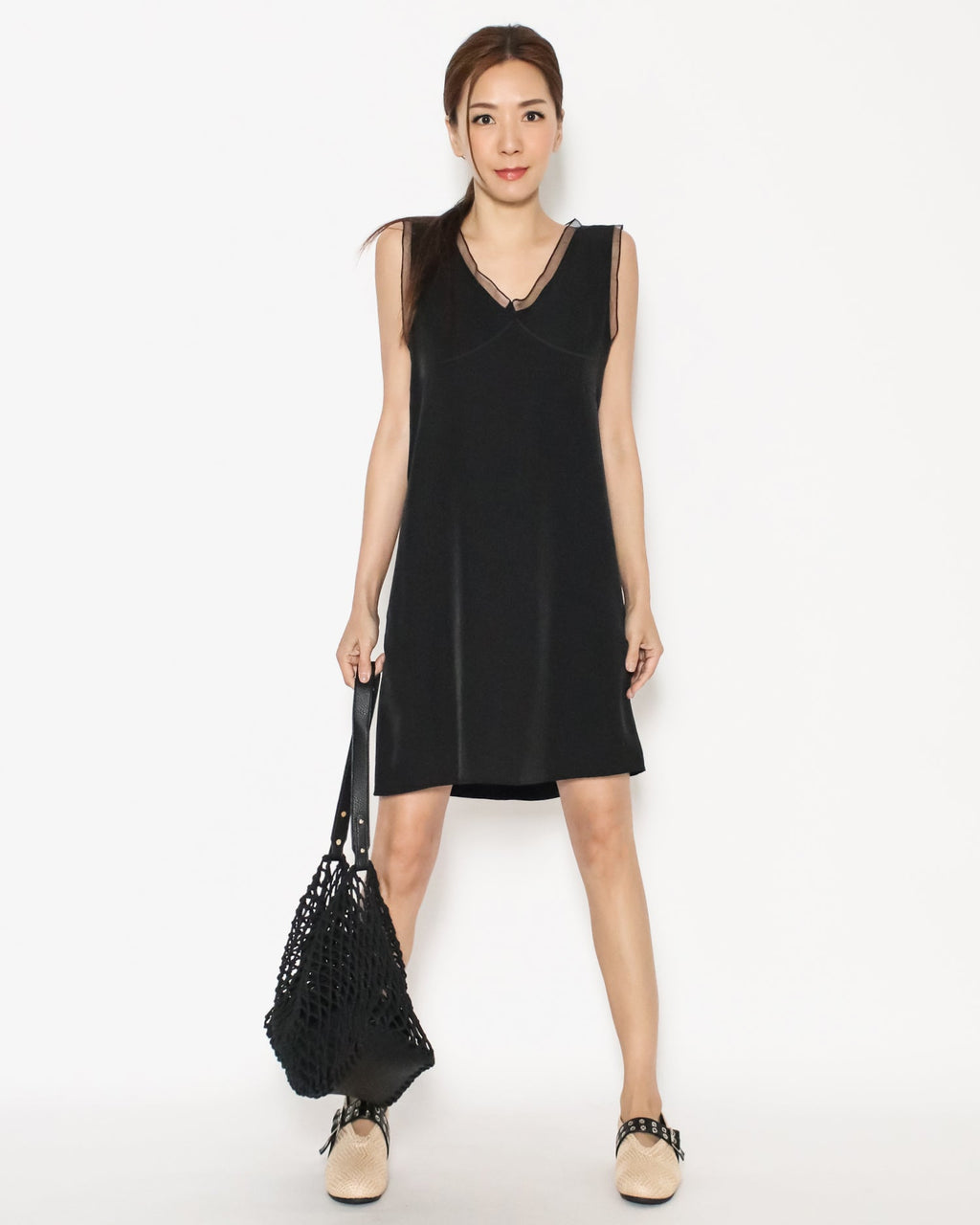 black rope knitted tote bag *pre-order*