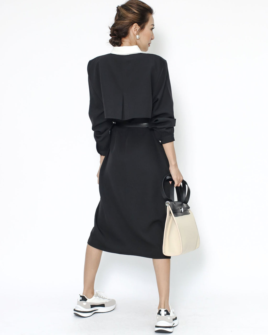 ivory grey & black sneakers *pre-order*