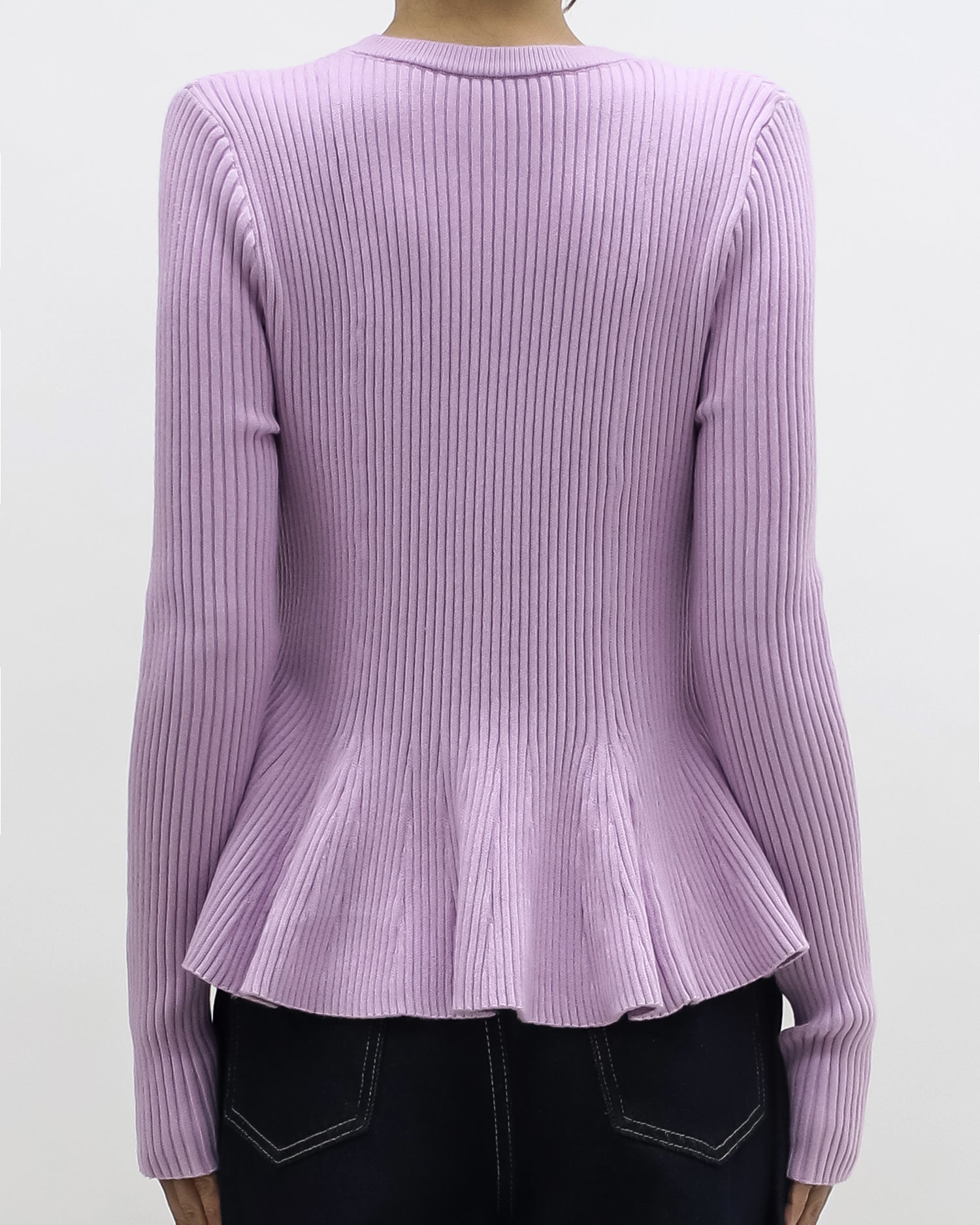 lilac flare knitted top