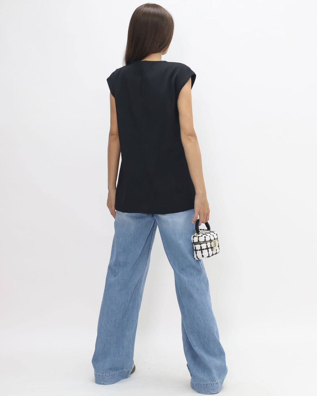 black split front vest blazer *pre-order*