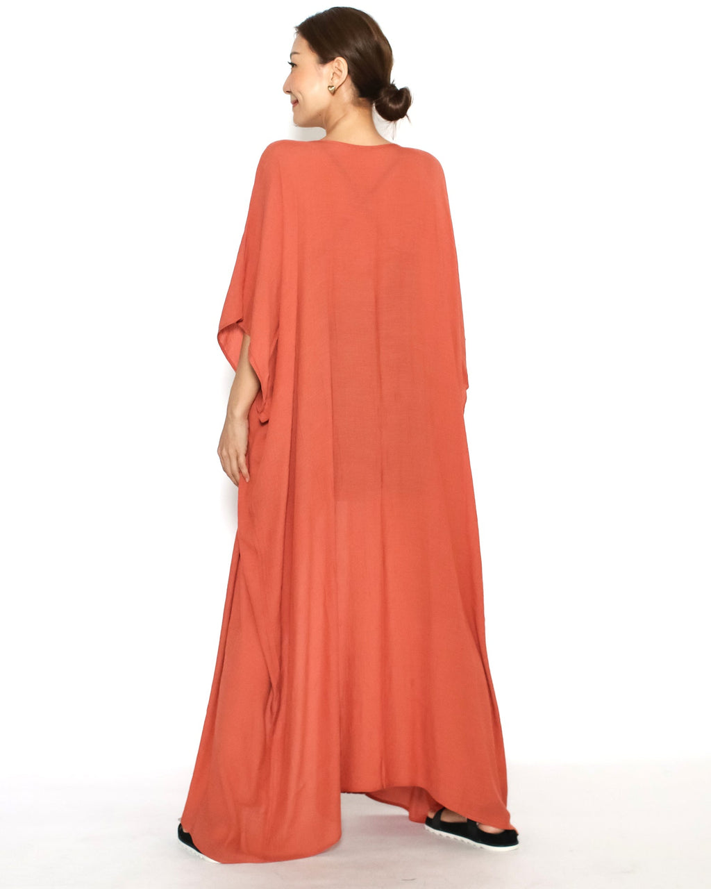 orange crochet hem cover-up kimono *pre-order*