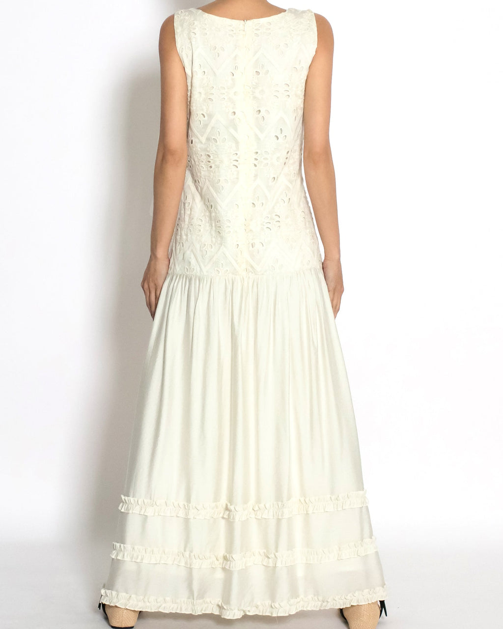ivory crochet longline dress *pre-order*