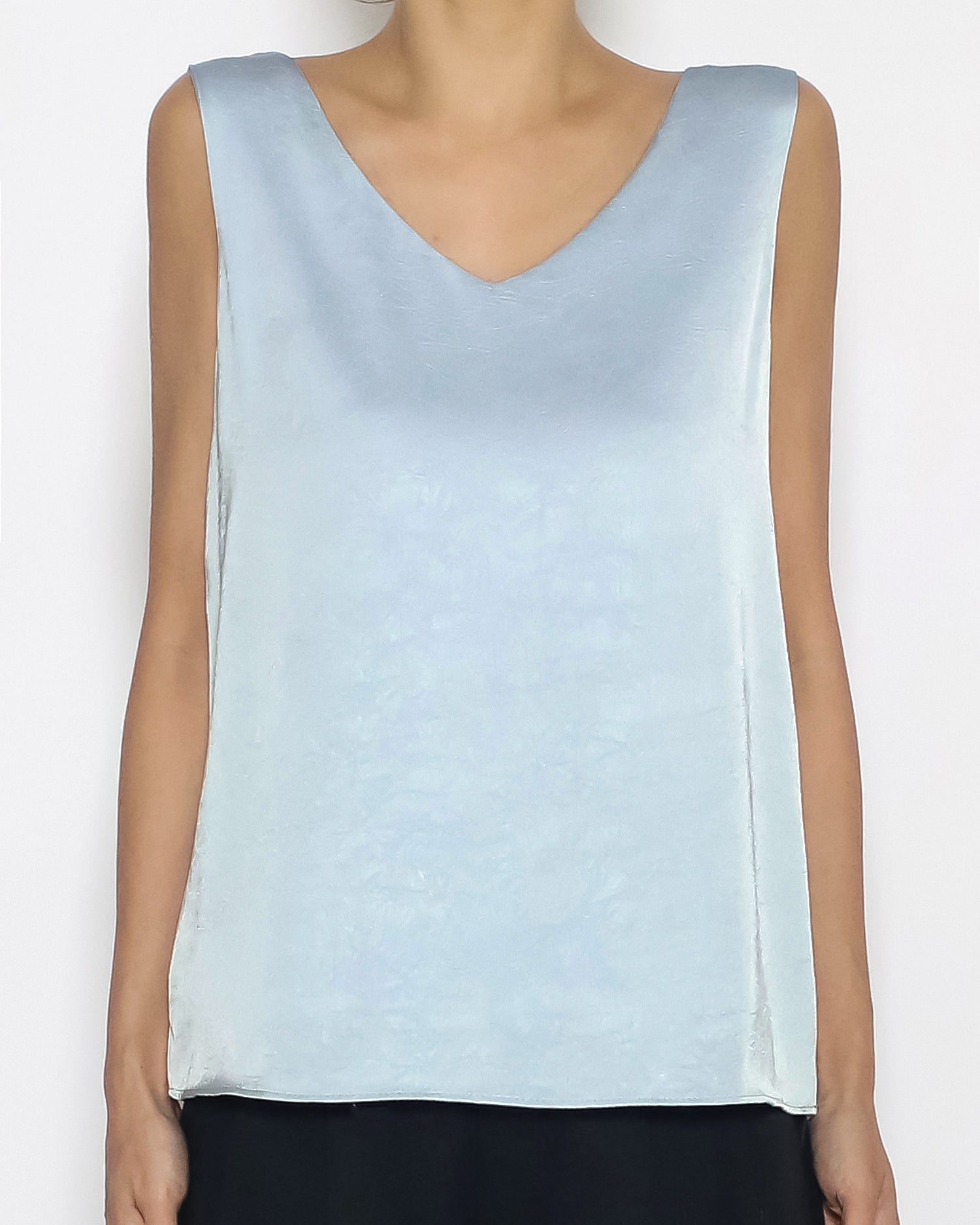 light blue slinky texture vest *pre-order*