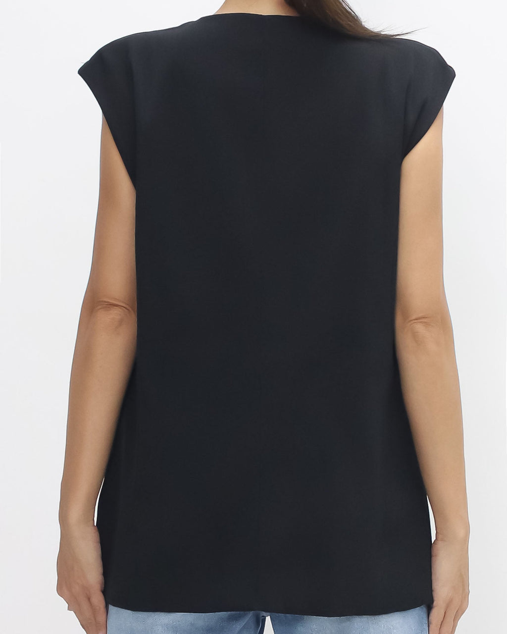 black split front vest blazer *pre-order*