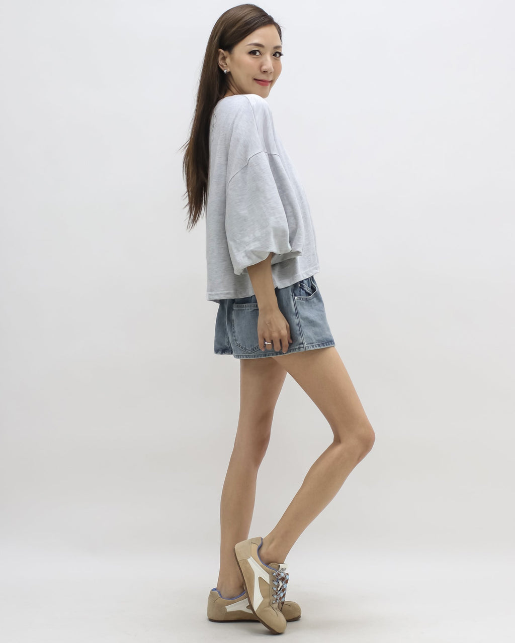 denim mini skort *pre-order*