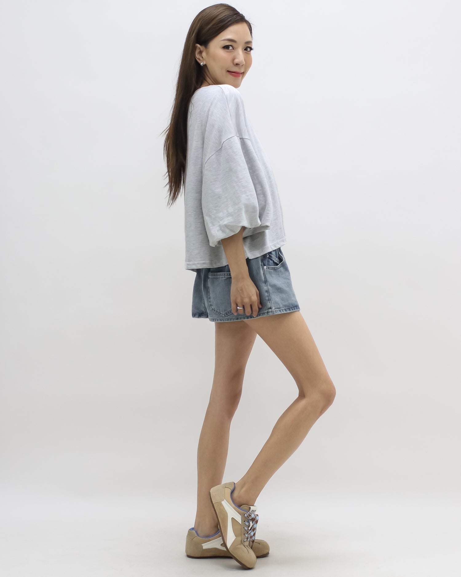 denim mini skort *pre-order*