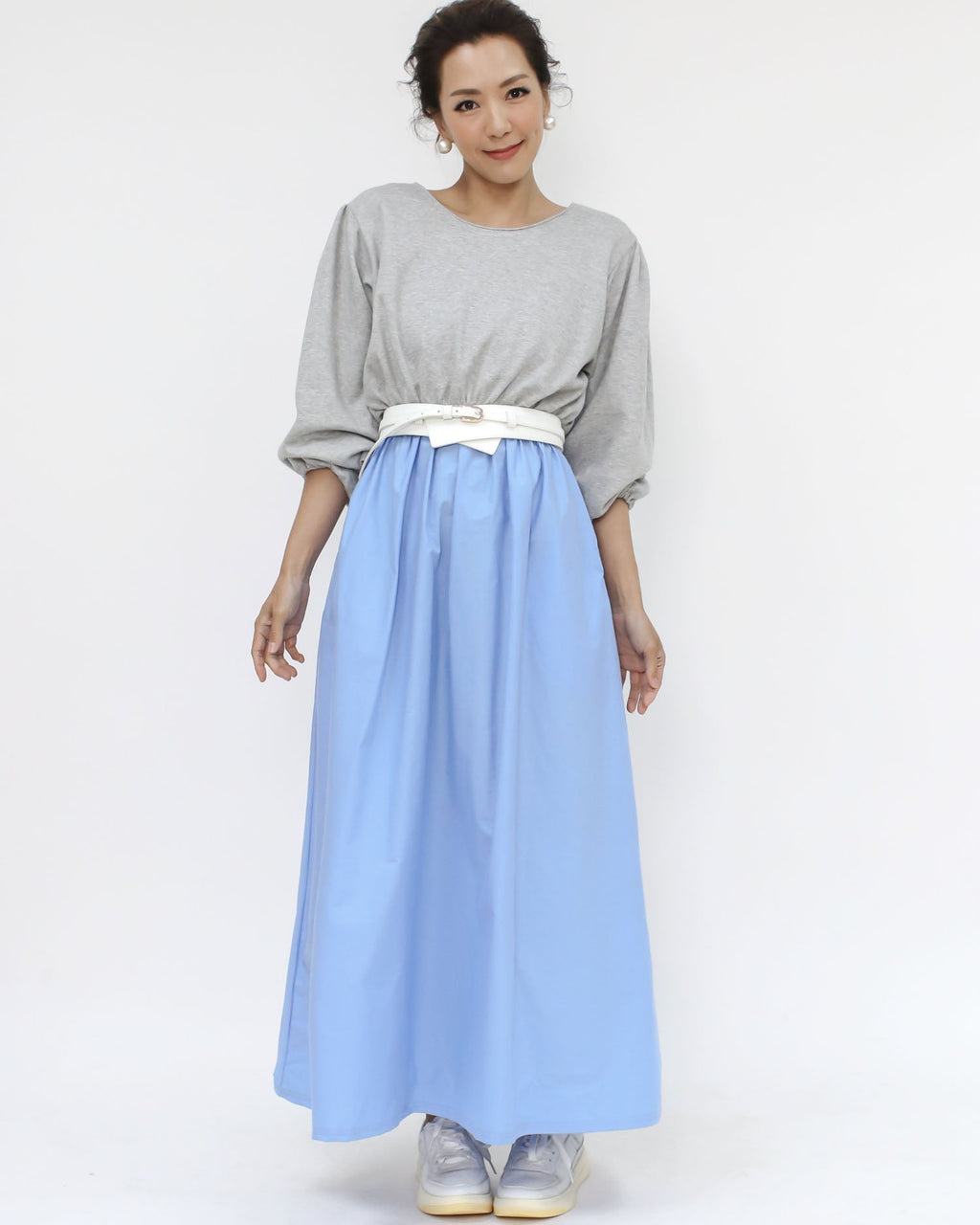 ivory buckle front PU leather belt *pre-order*