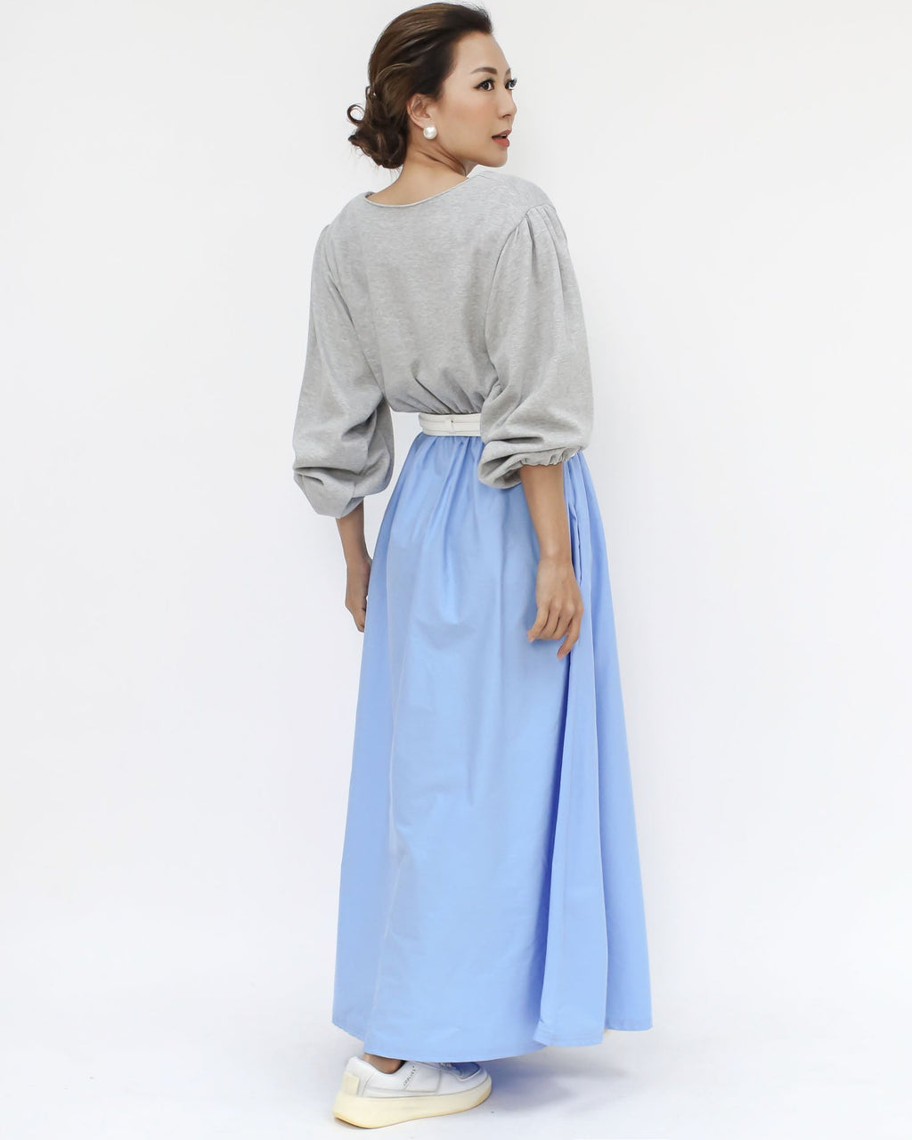 ivory buckle front PU leather belt *pre-order*