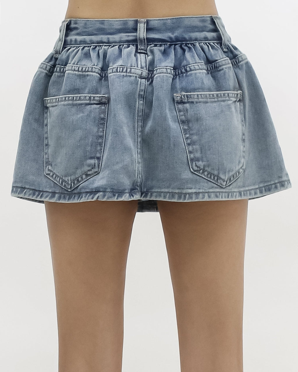 denim mini skort *pre-order*