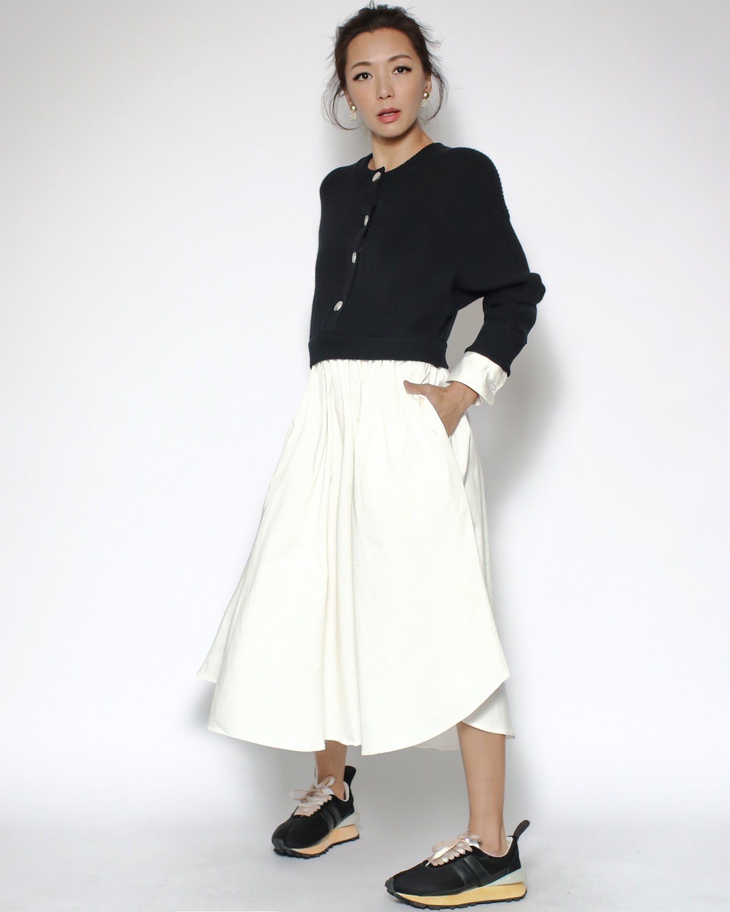 black wood flaform sneakers *pre-order*