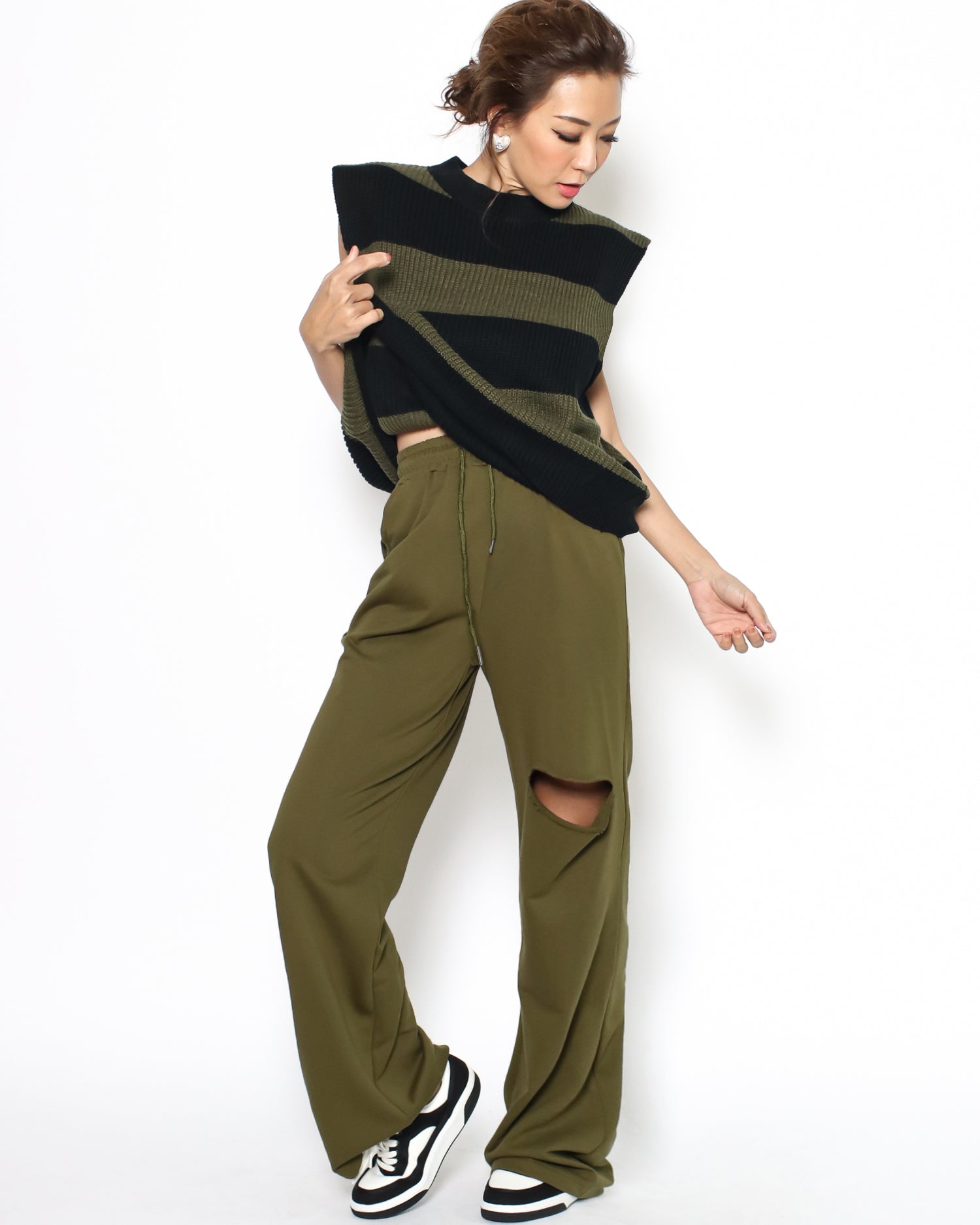 black & ivory sneakers - 39 / 40