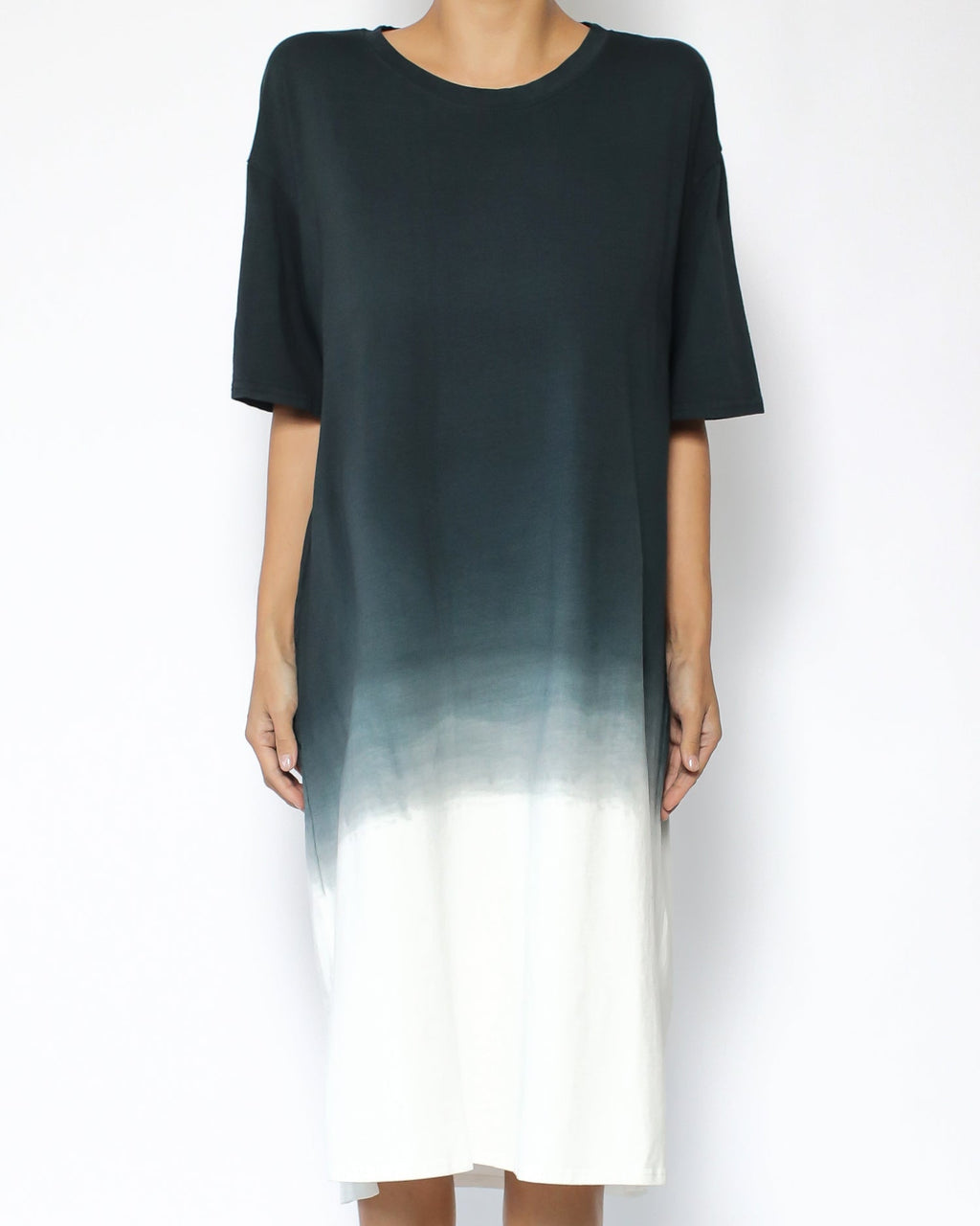 ink ombre midi length tee dress *pre-order*