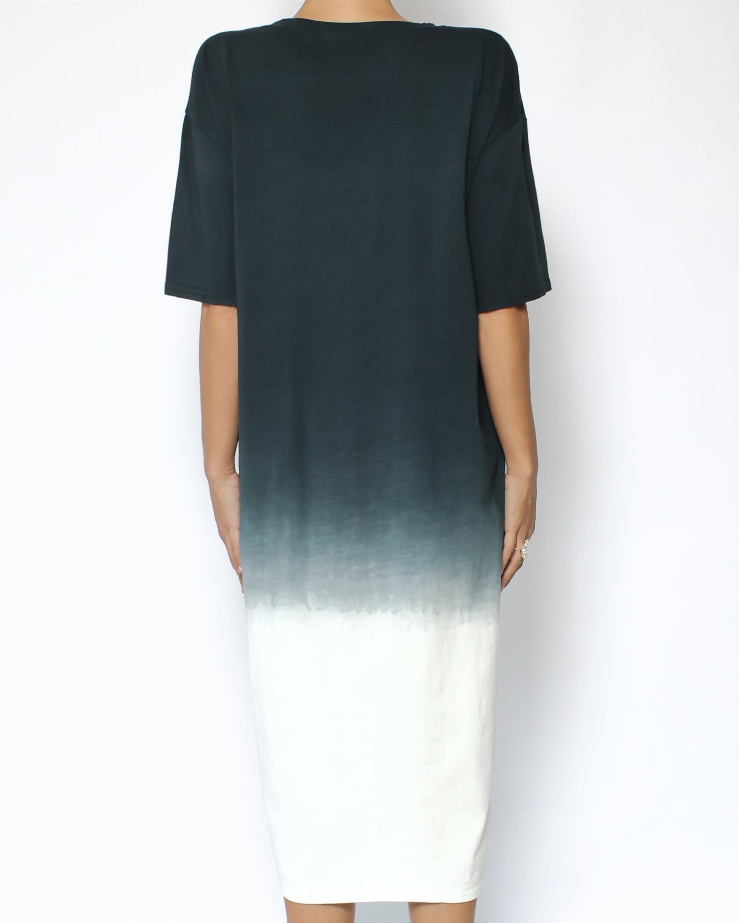 ink ombre midi length tee dress *pre-order*