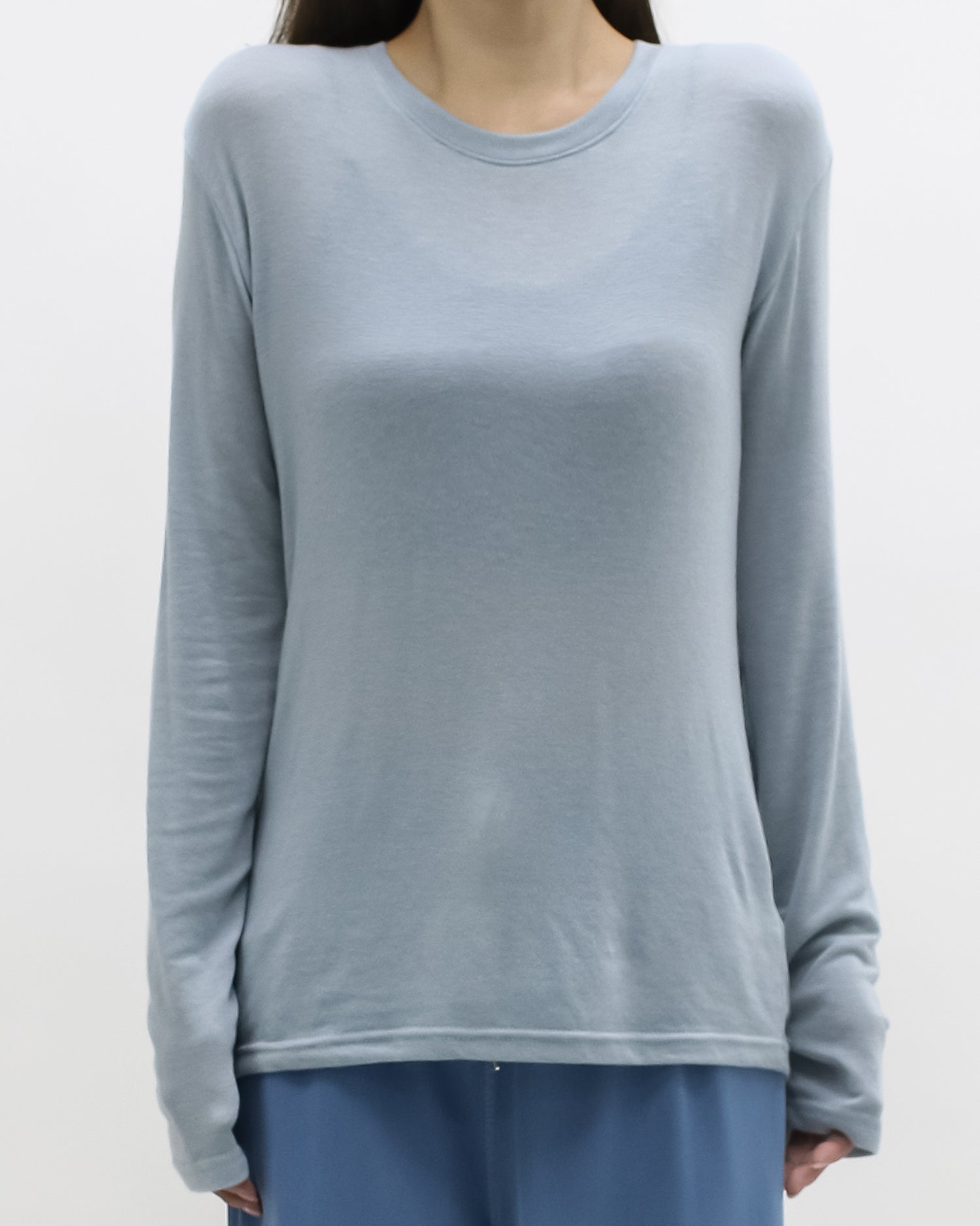 blue soft basic top