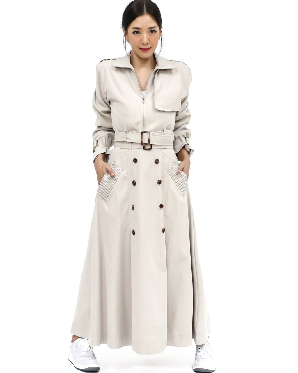 ivory cropped jacket & flare skirt set *pre-order *pre-order*