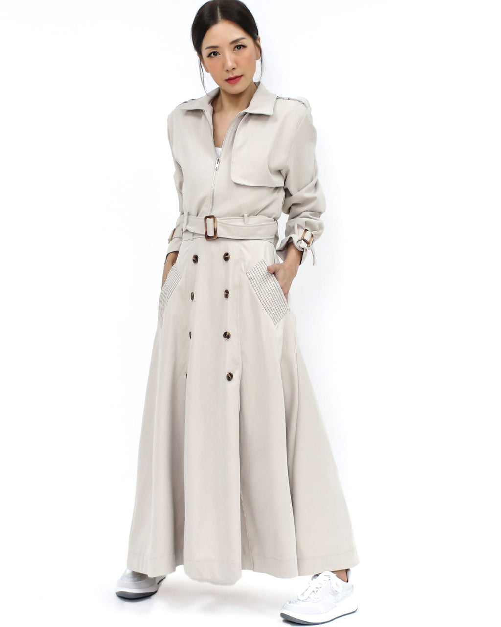 ivory cropped jacket & flare skirt set *pre-order *pre-order*