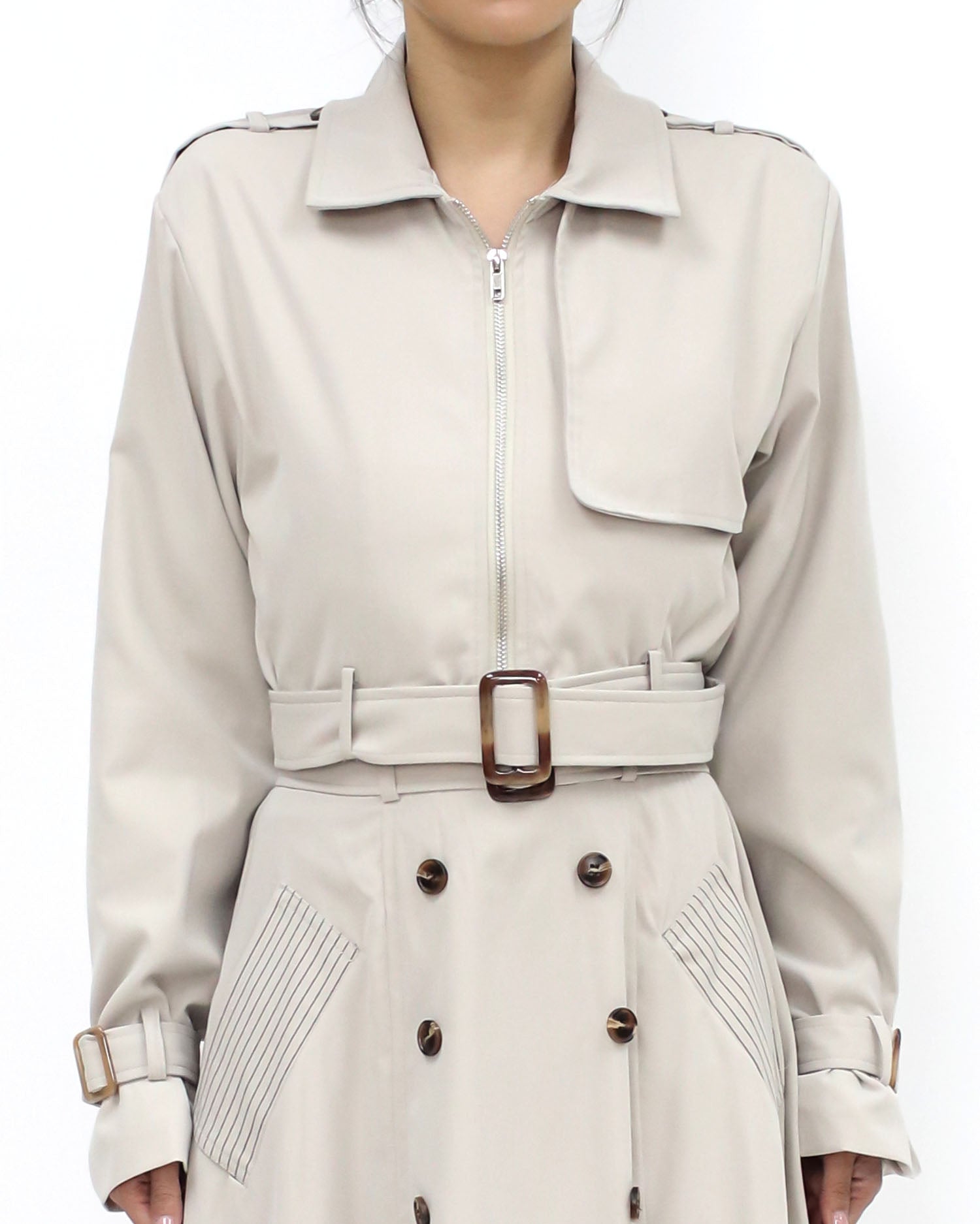 ivory cropped jacket & flare skirt set *pre-order *pre-order*