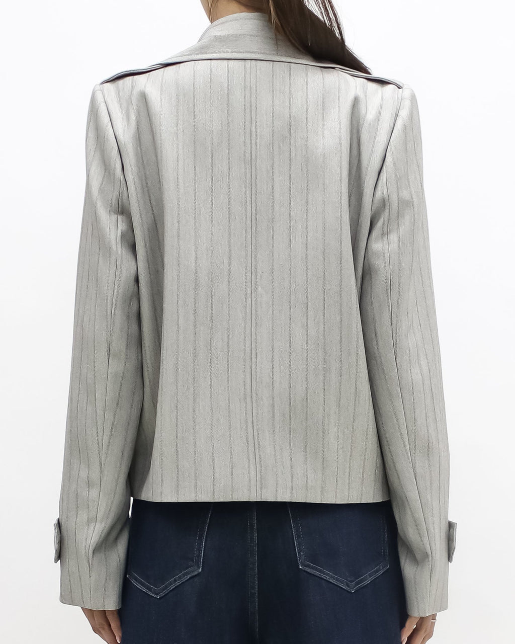 beige stripes blazer jacket *pre-order*