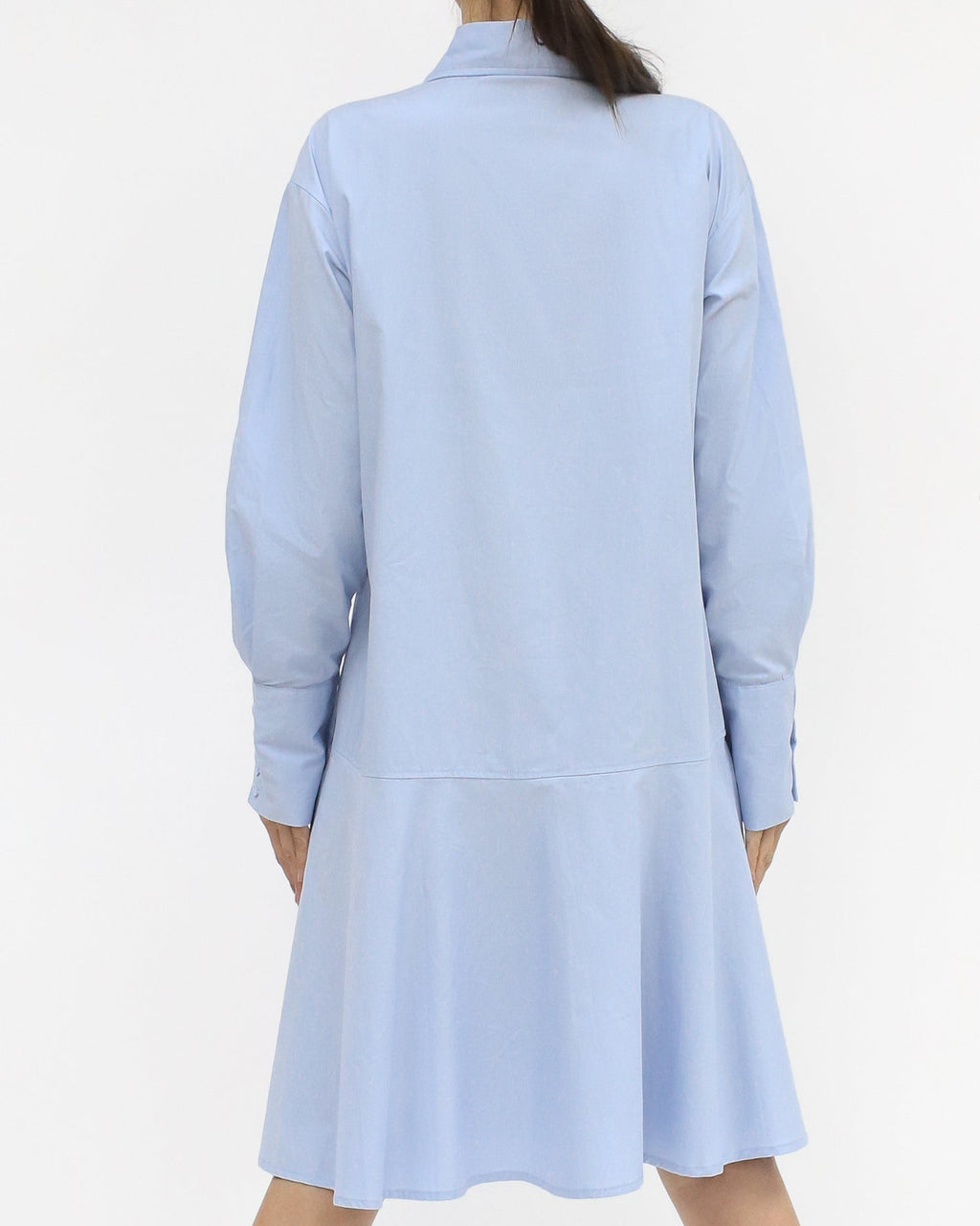 blue flare shirt dress *pre-order*