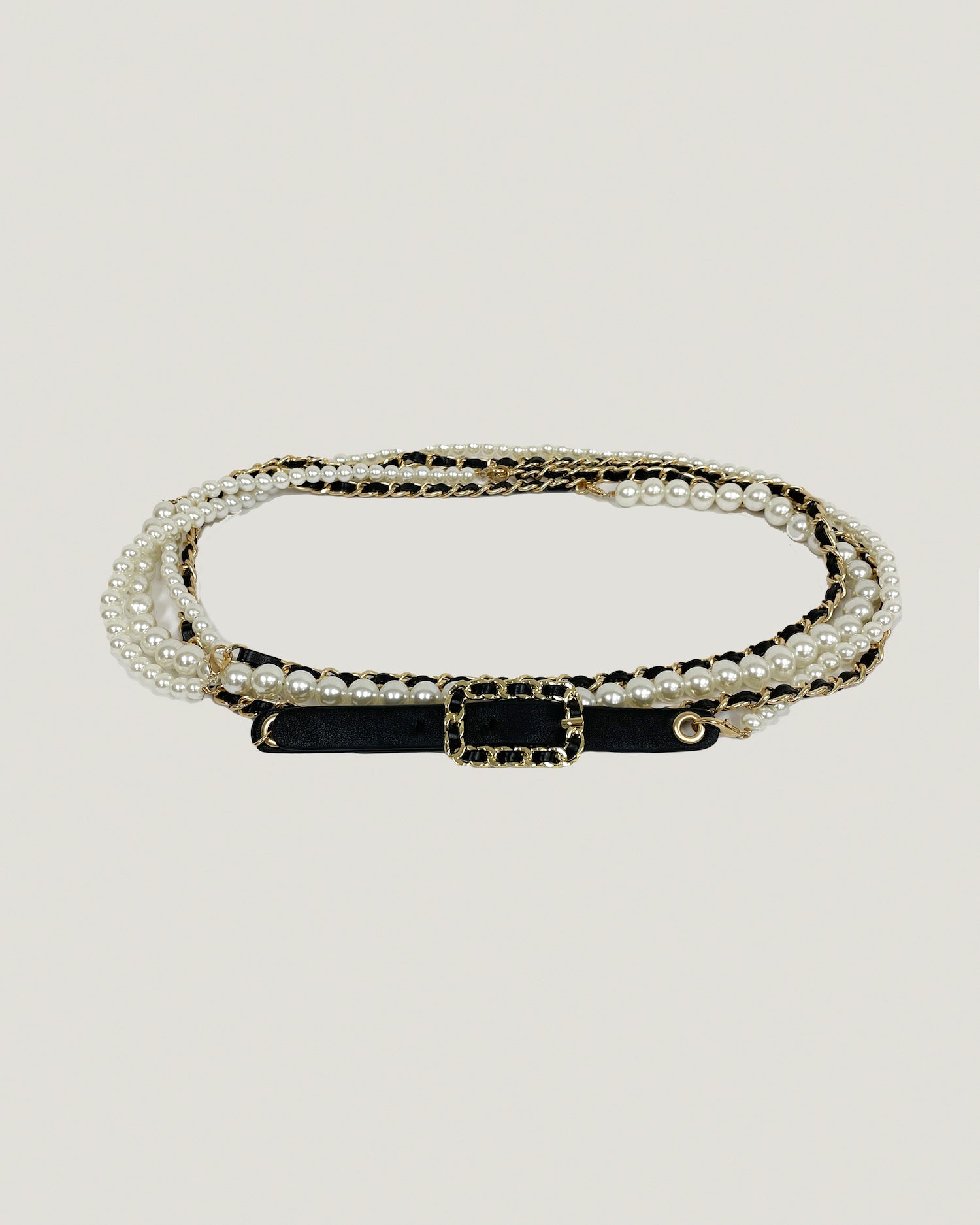 gold chain & pearls wrap belt *pre-order*