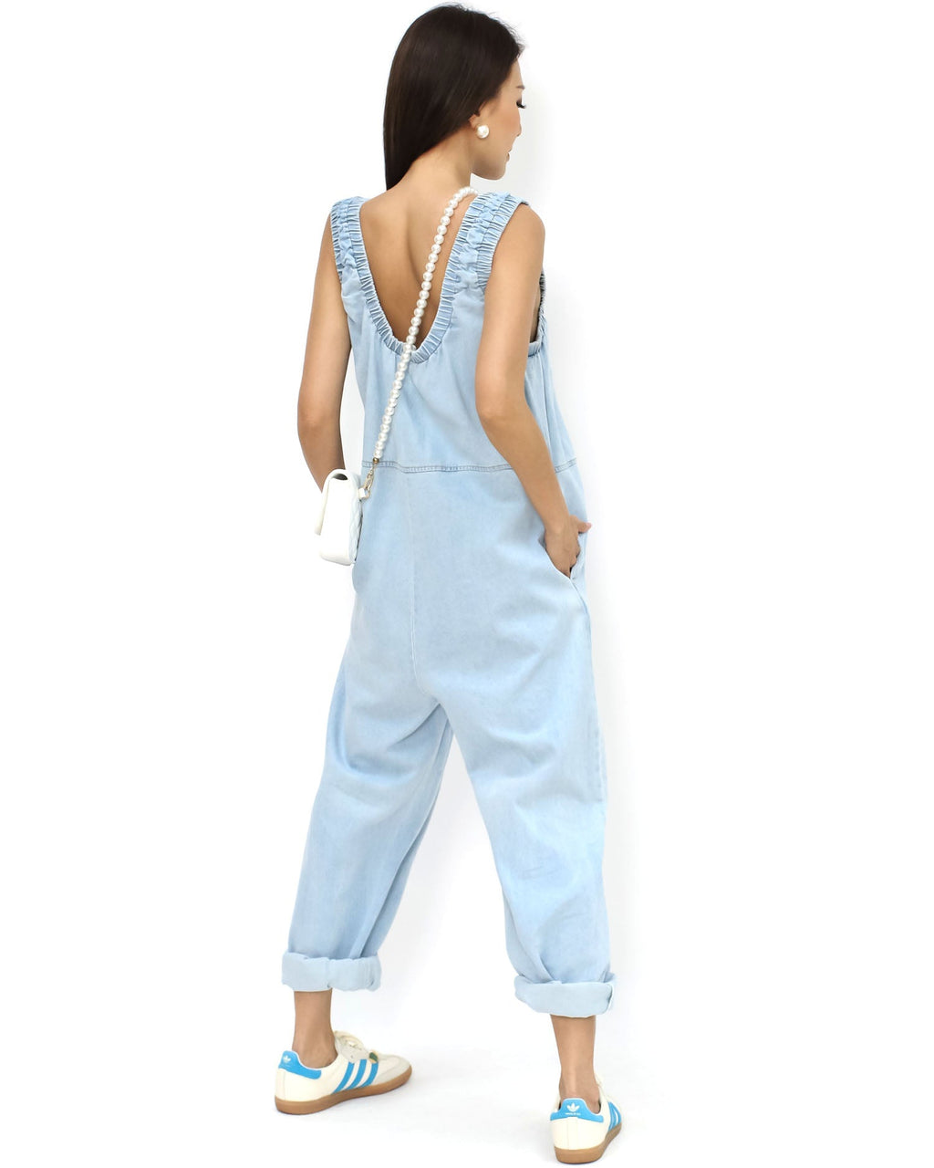 blue denim jumpsuit *pre-order*