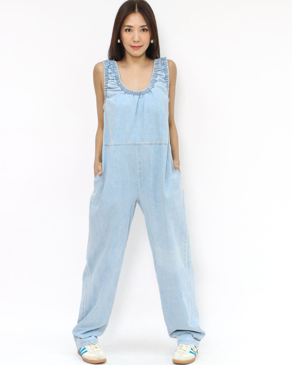 blue denim jumpsuit *pre-order*