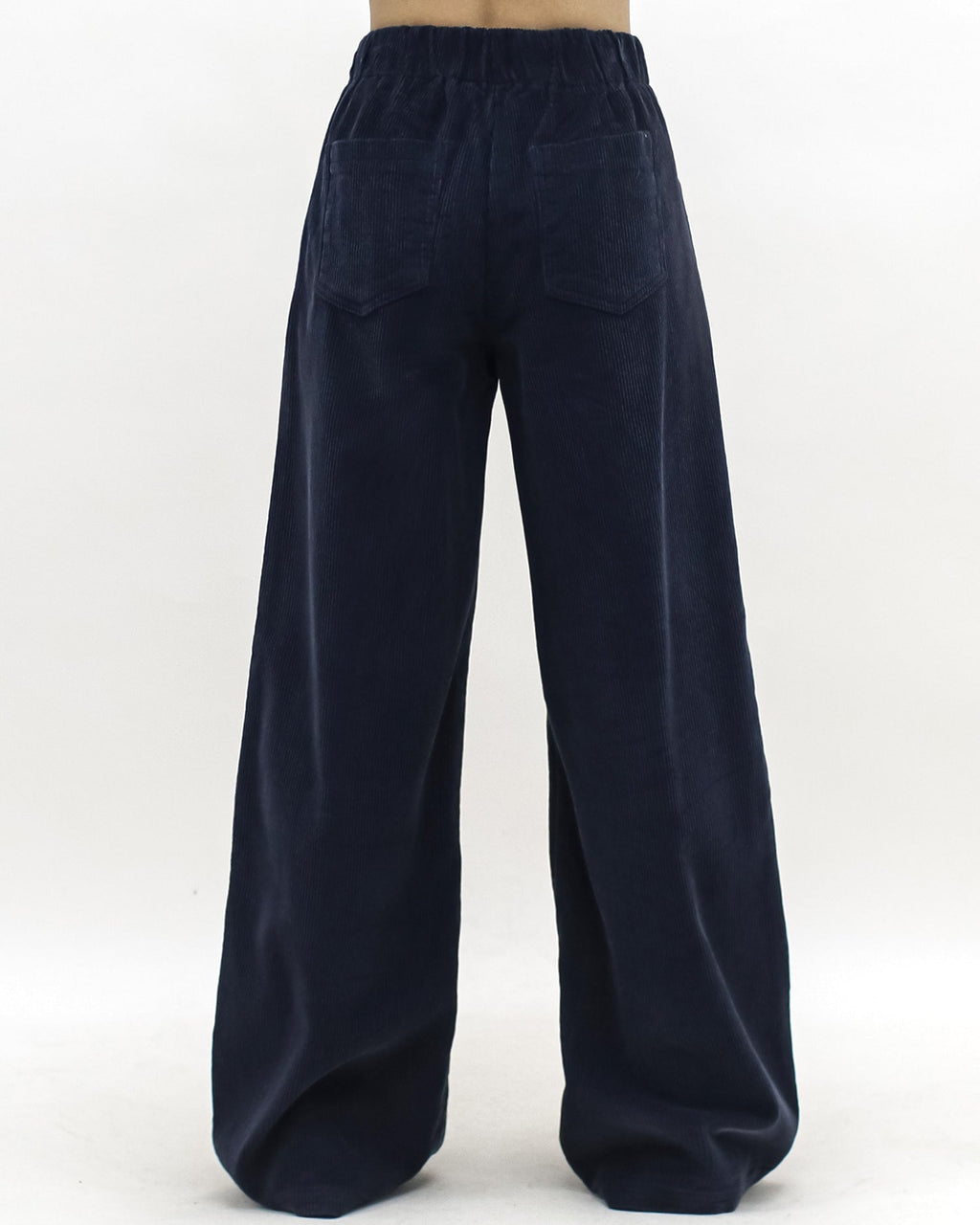 navy cord straight leg pants *pre-order*