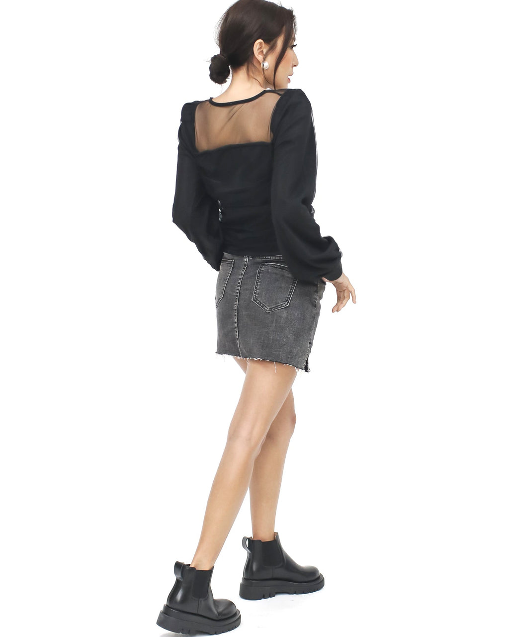 black mesh layer top *pre-order*