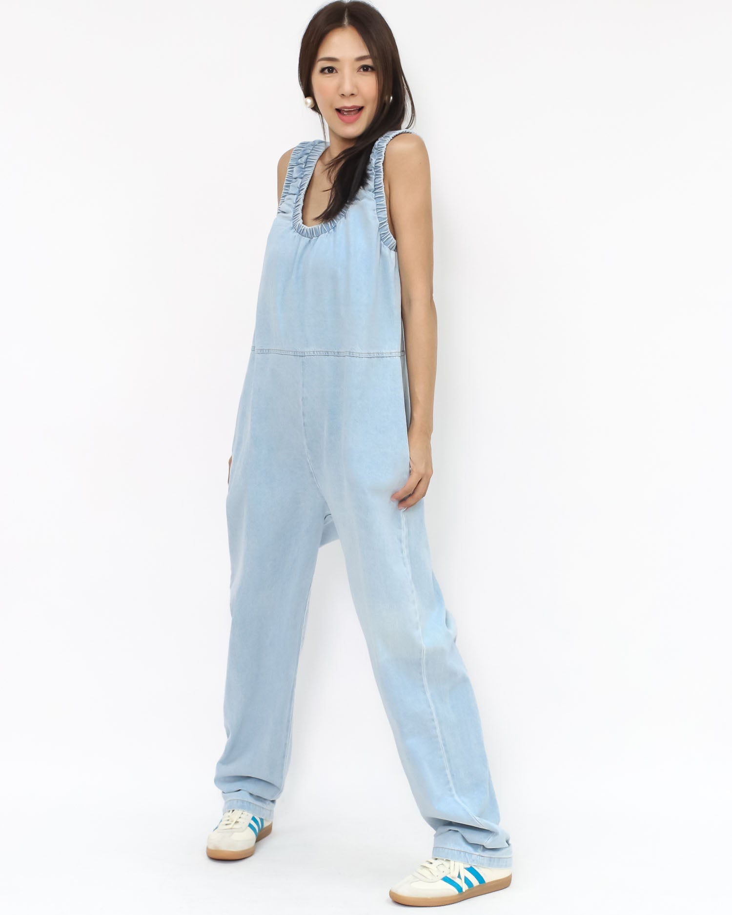blue denim jumpsuit *pre-order*