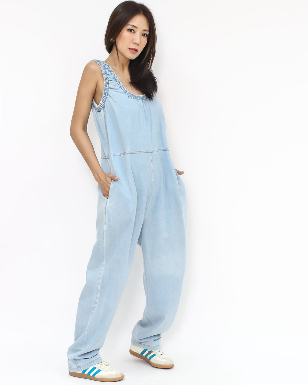 blue denim jumpsuit *pre-order*