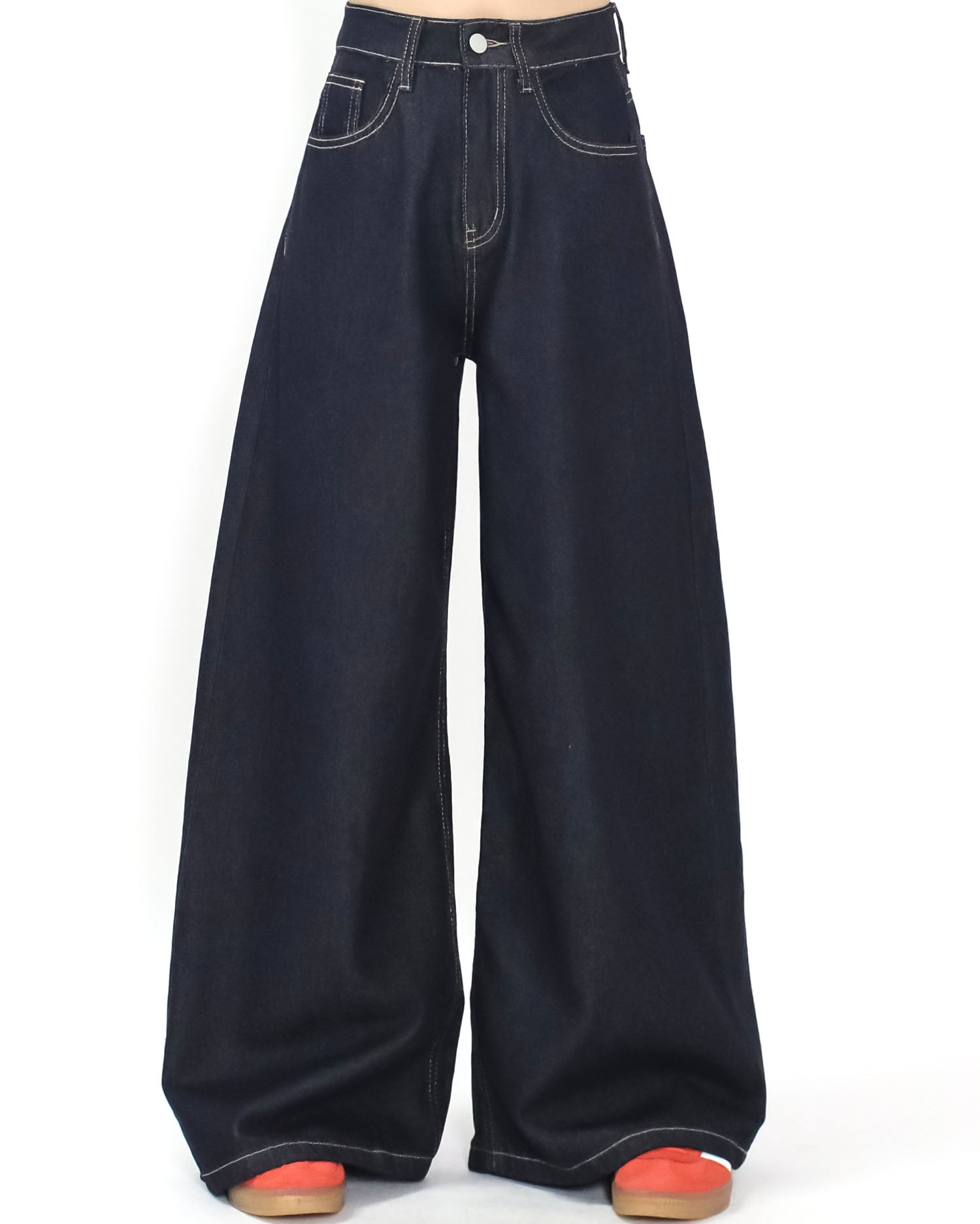 indigo denim wide leg jeans *pre-order*
