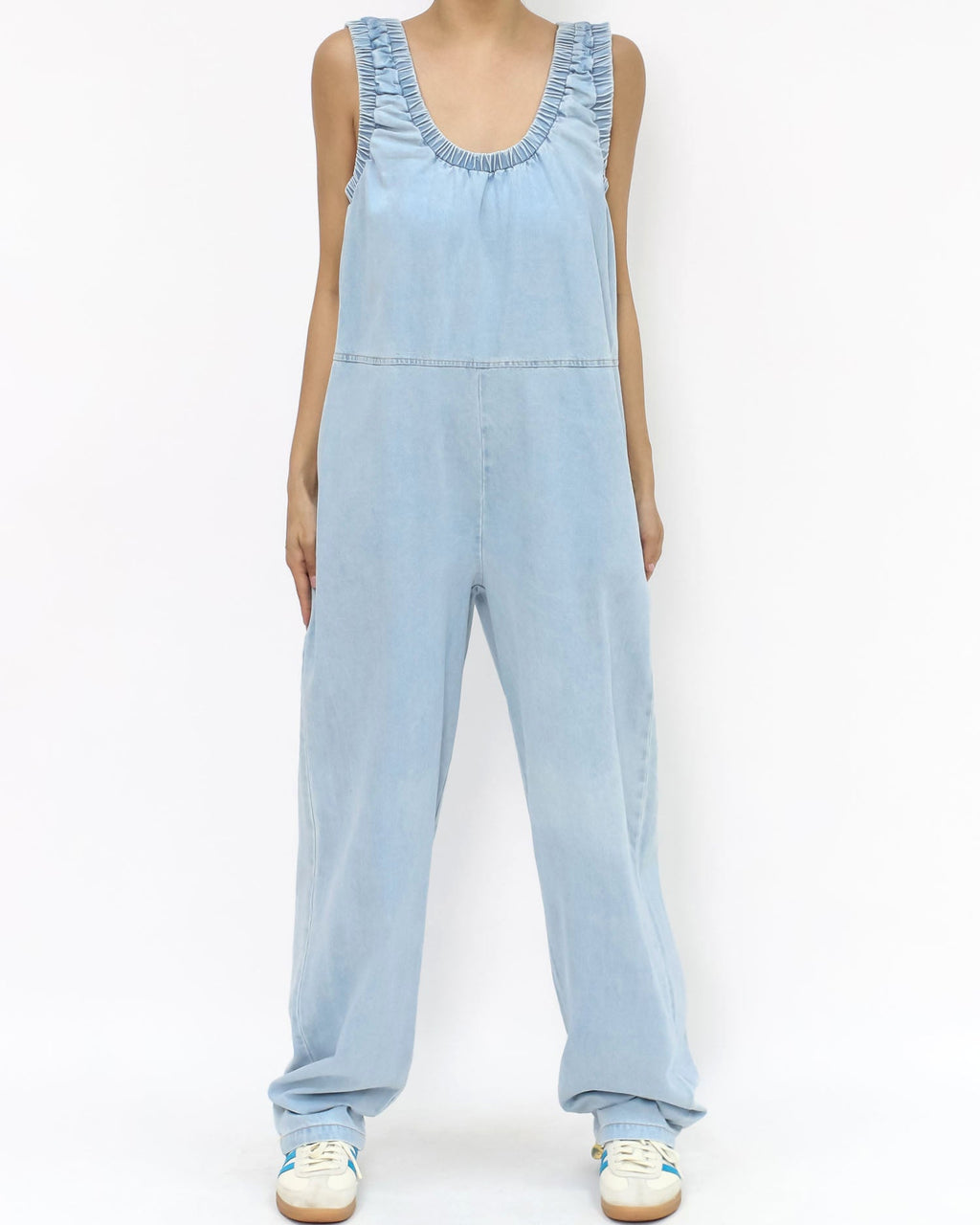 blue denim jumpsuit *pre-order*