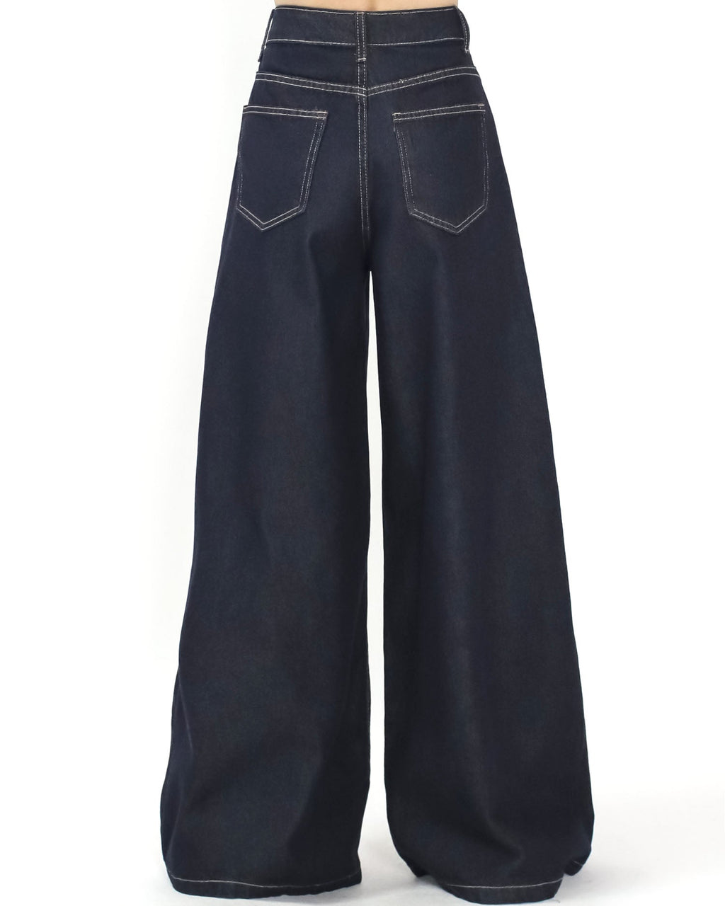 indigo denim wide leg jeans *pre-order*