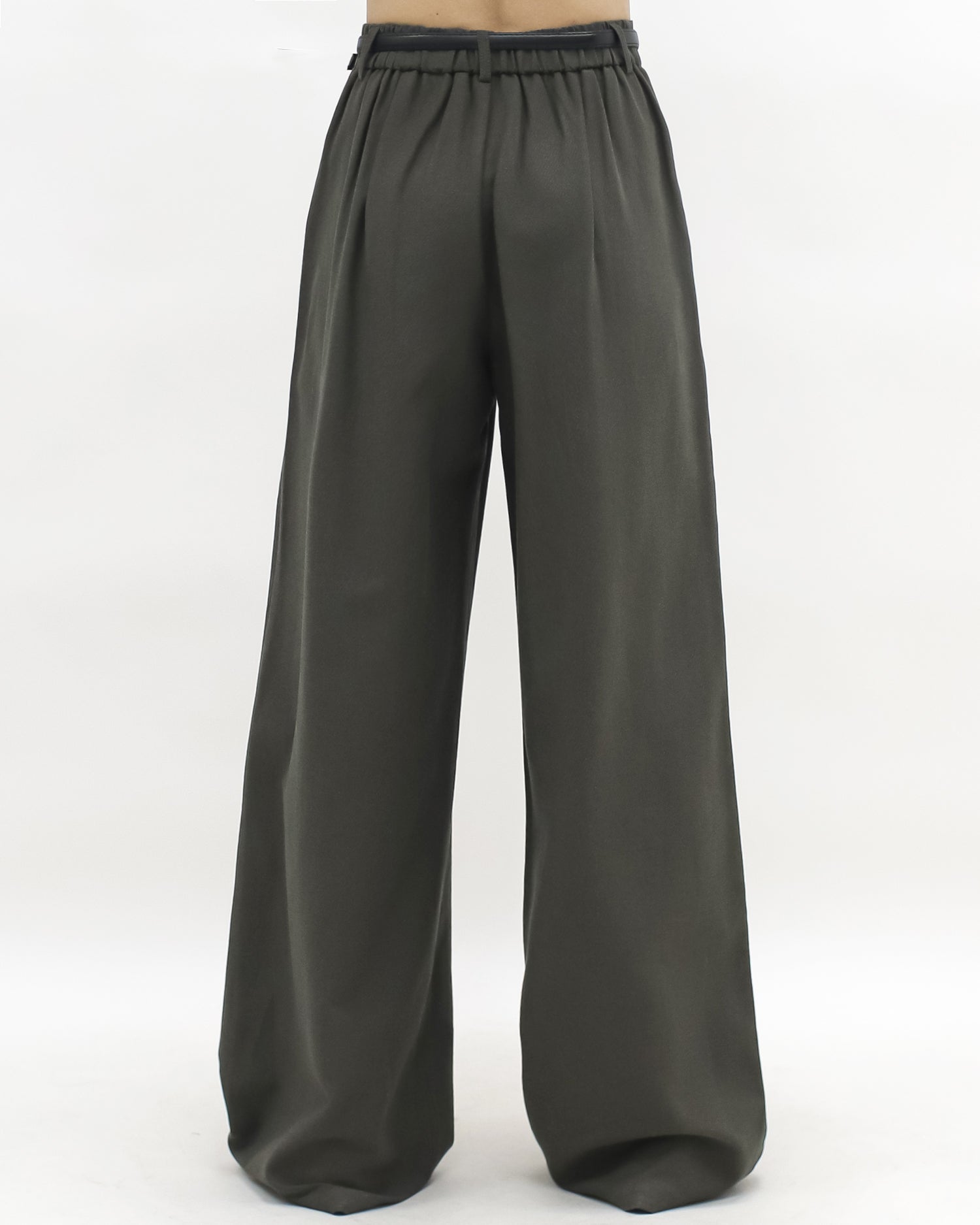 brown green curve pants *pre-order*