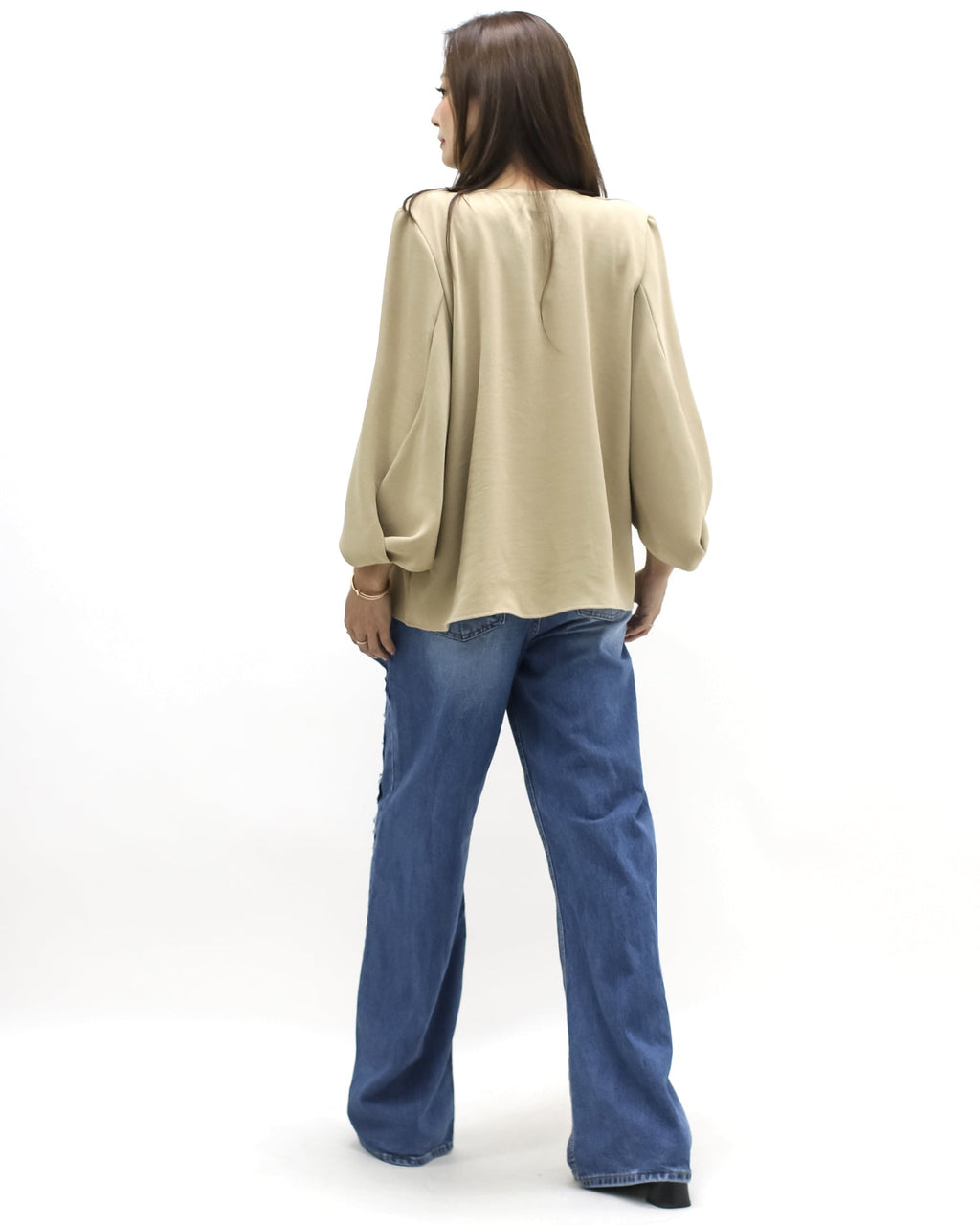 beige slinky throw on jacket