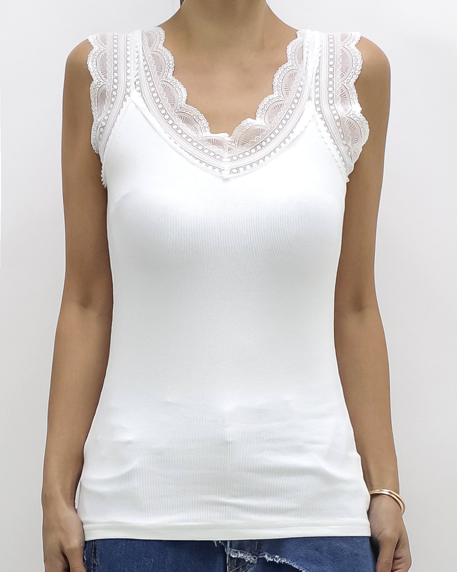 ivory lace ottoman vest