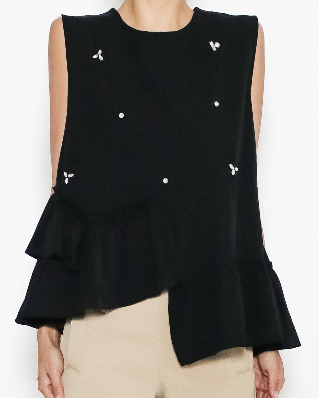 black diamonds w/ flare hem vest *pre-order*