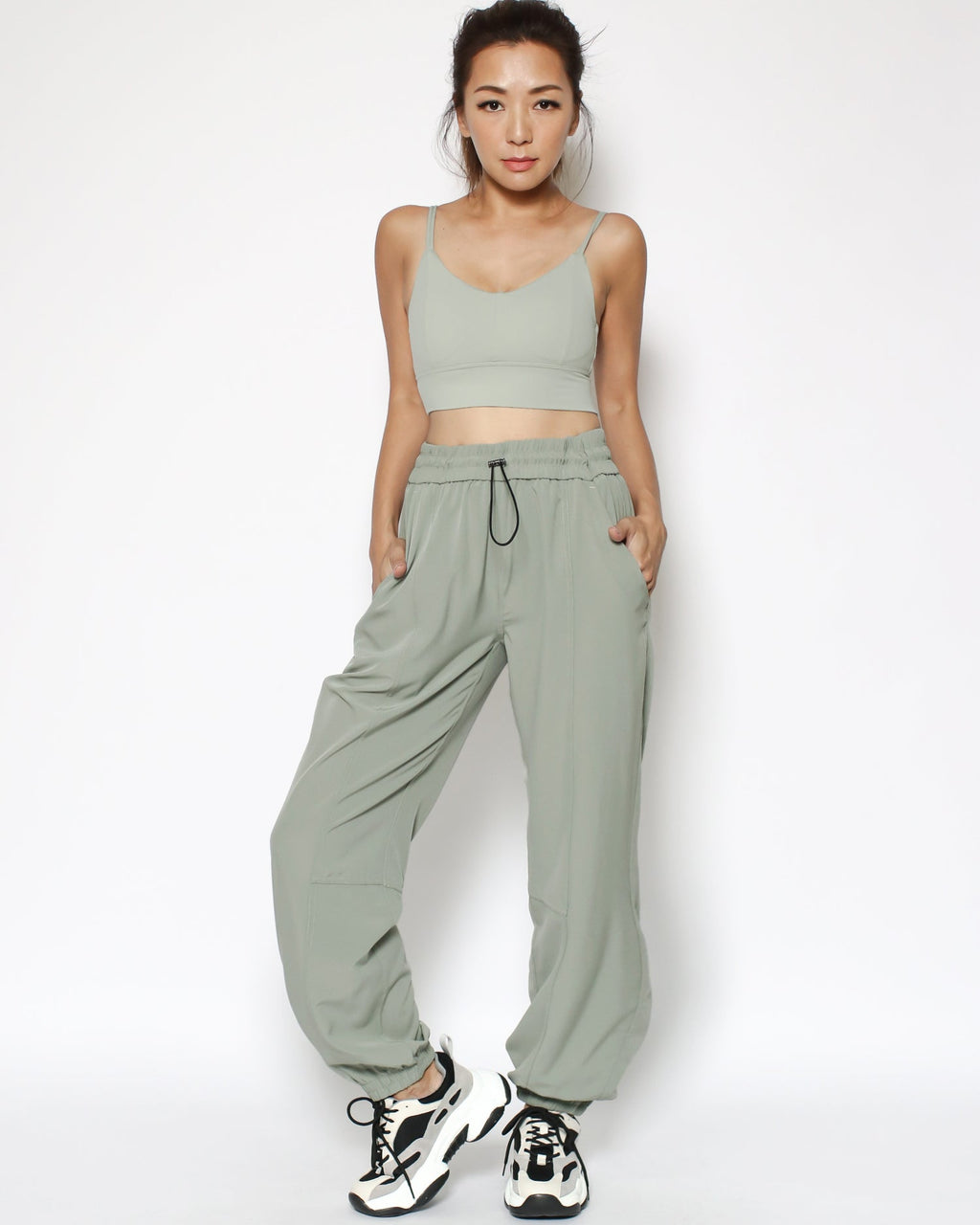 light green sports joggers *pre-order*