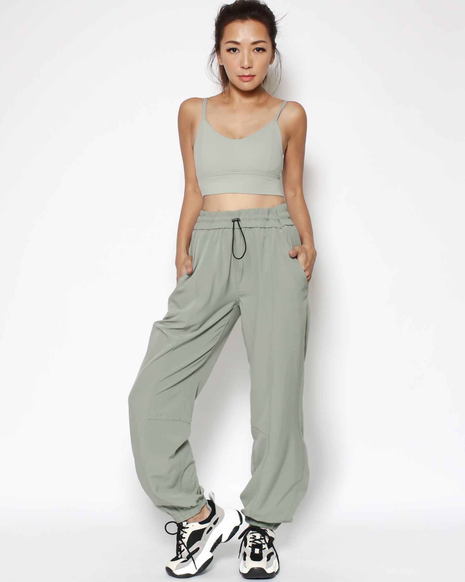 light green sports joggers *pre-order*