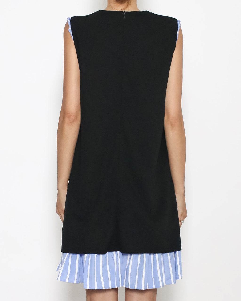 black / blue stripes shirt hem dress *pre-order*