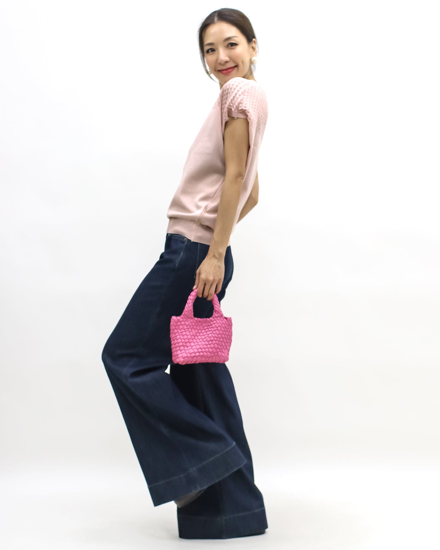 wash indigo denim flare jeans *pre-order*