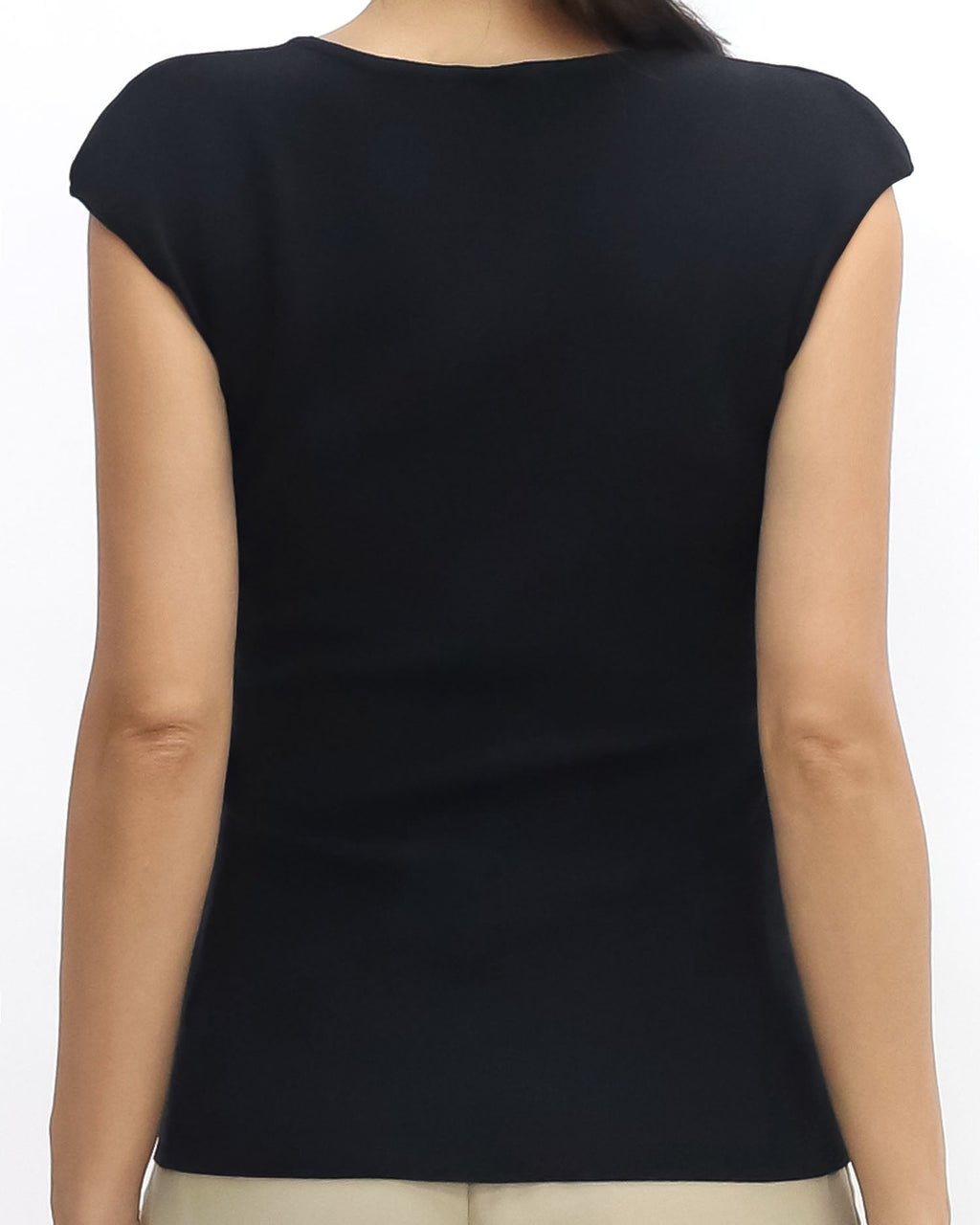 black square neck basic knitted vest *pre-order*