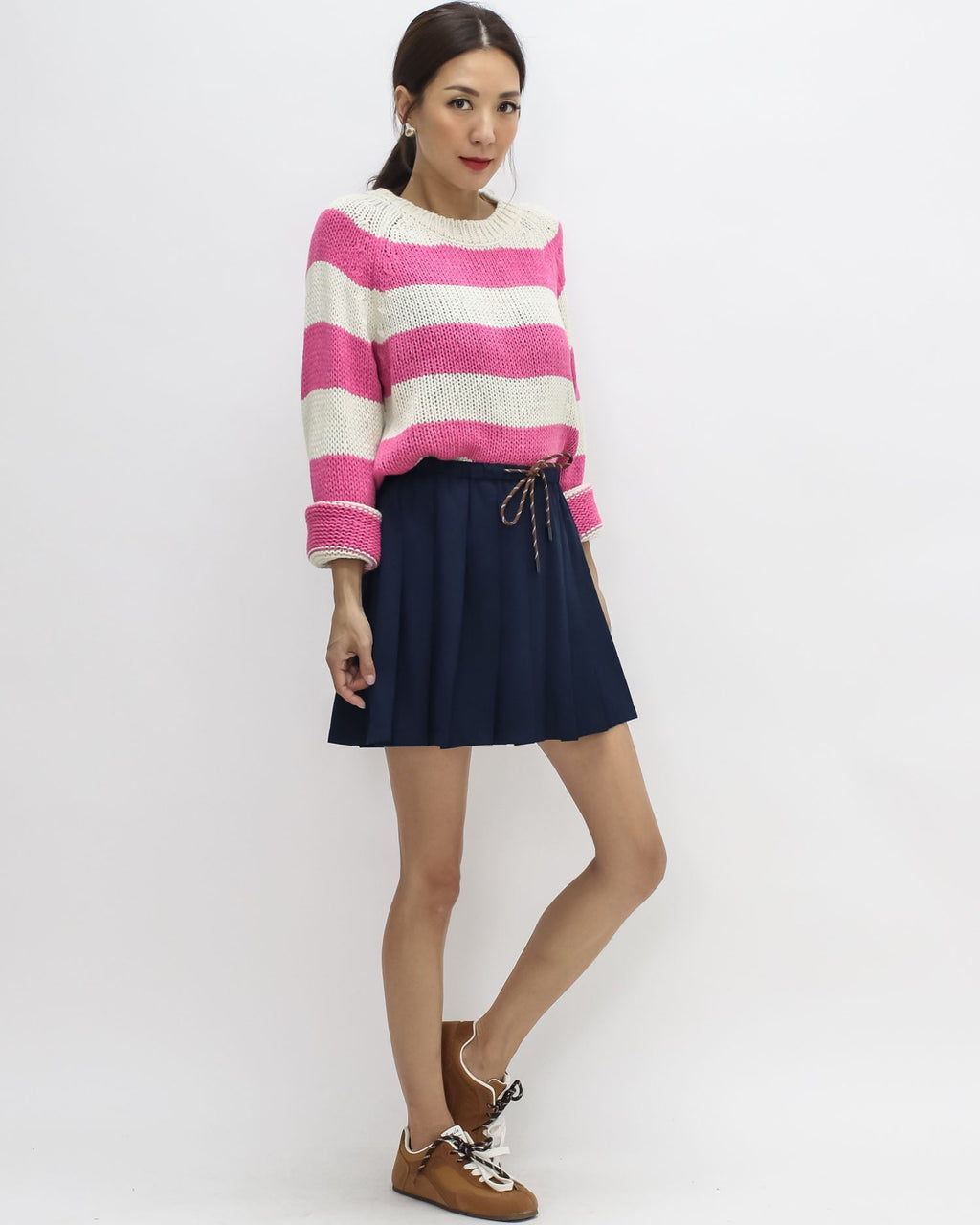 navy pleats skort *pre-order*