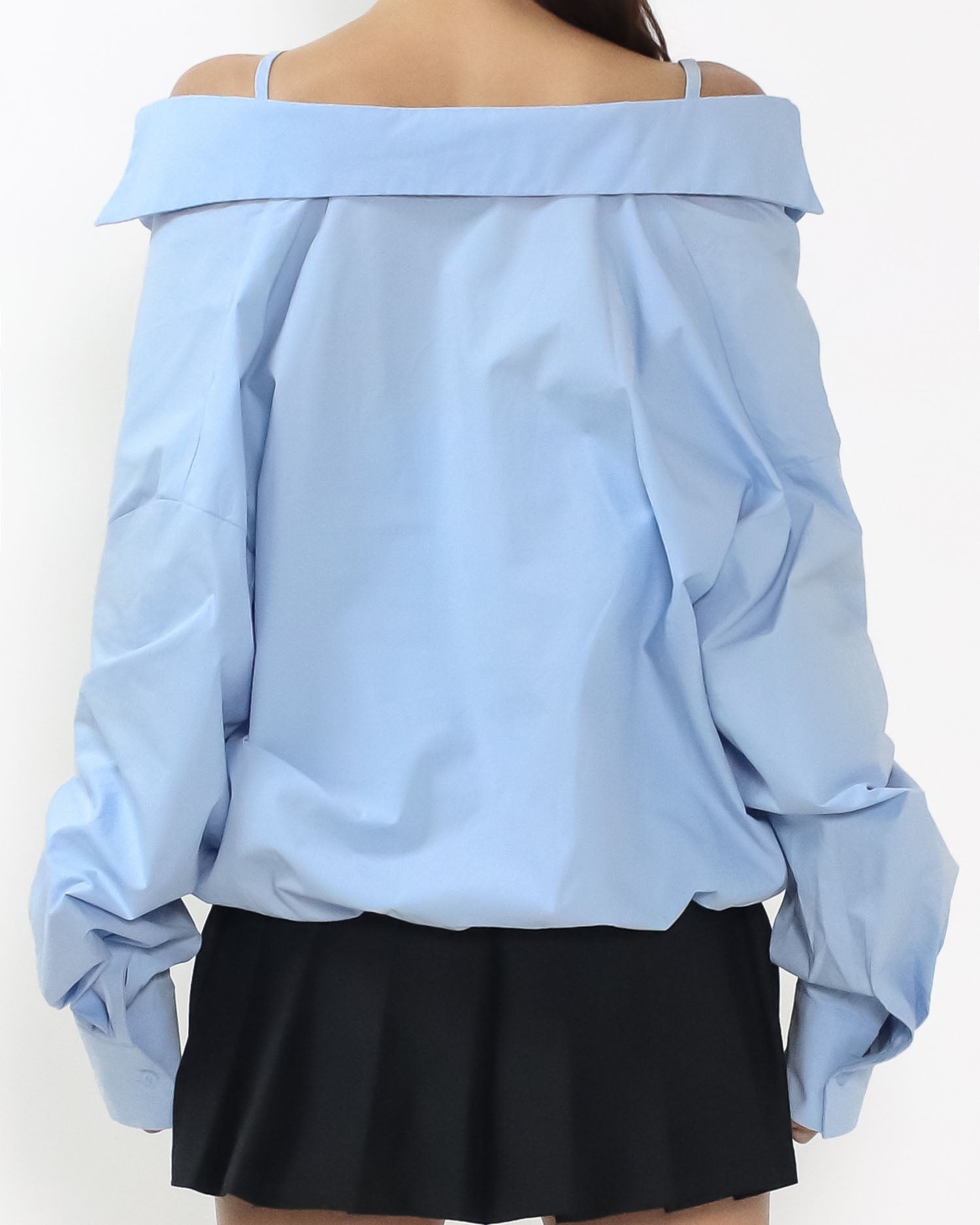 blue & lace slip shirt *pre-order*