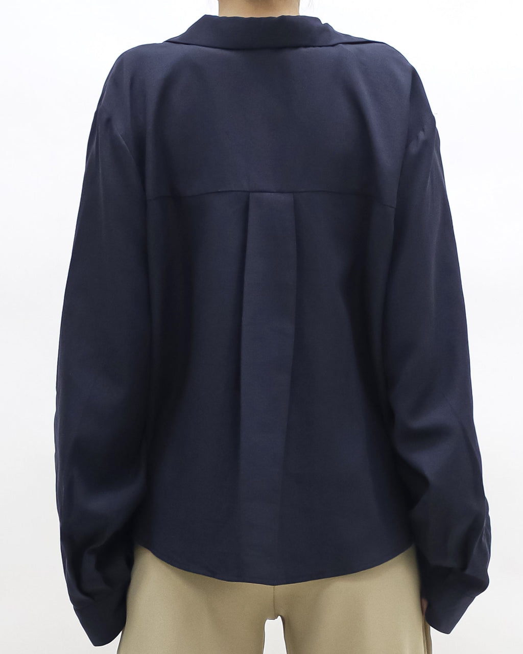 navy shirt w/ grey vest set