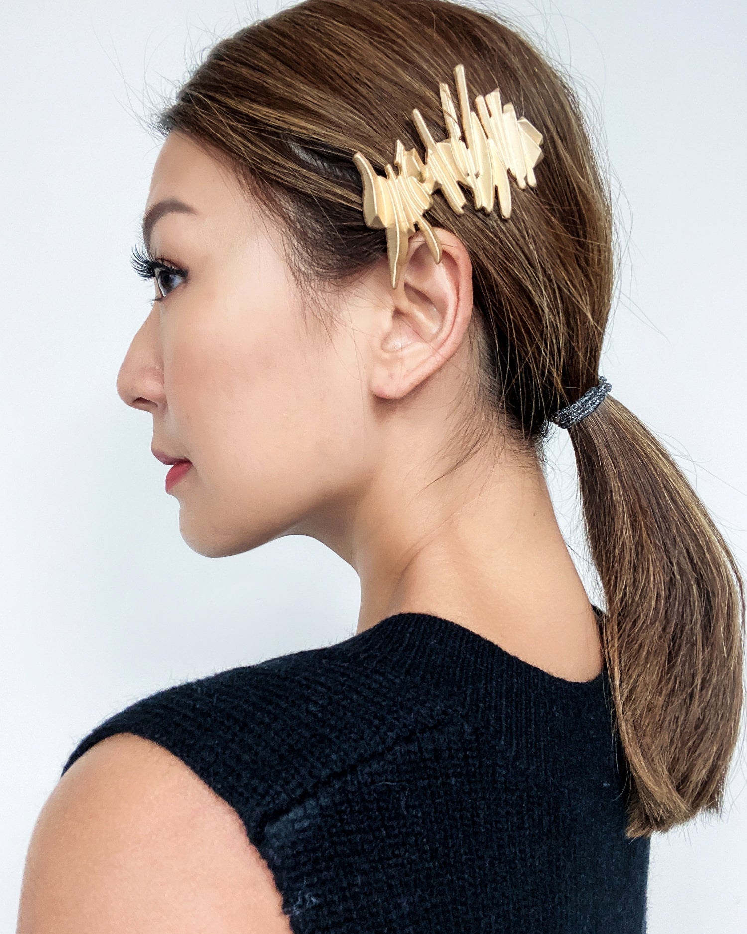 gold asymmetric hair clip *pre-order*